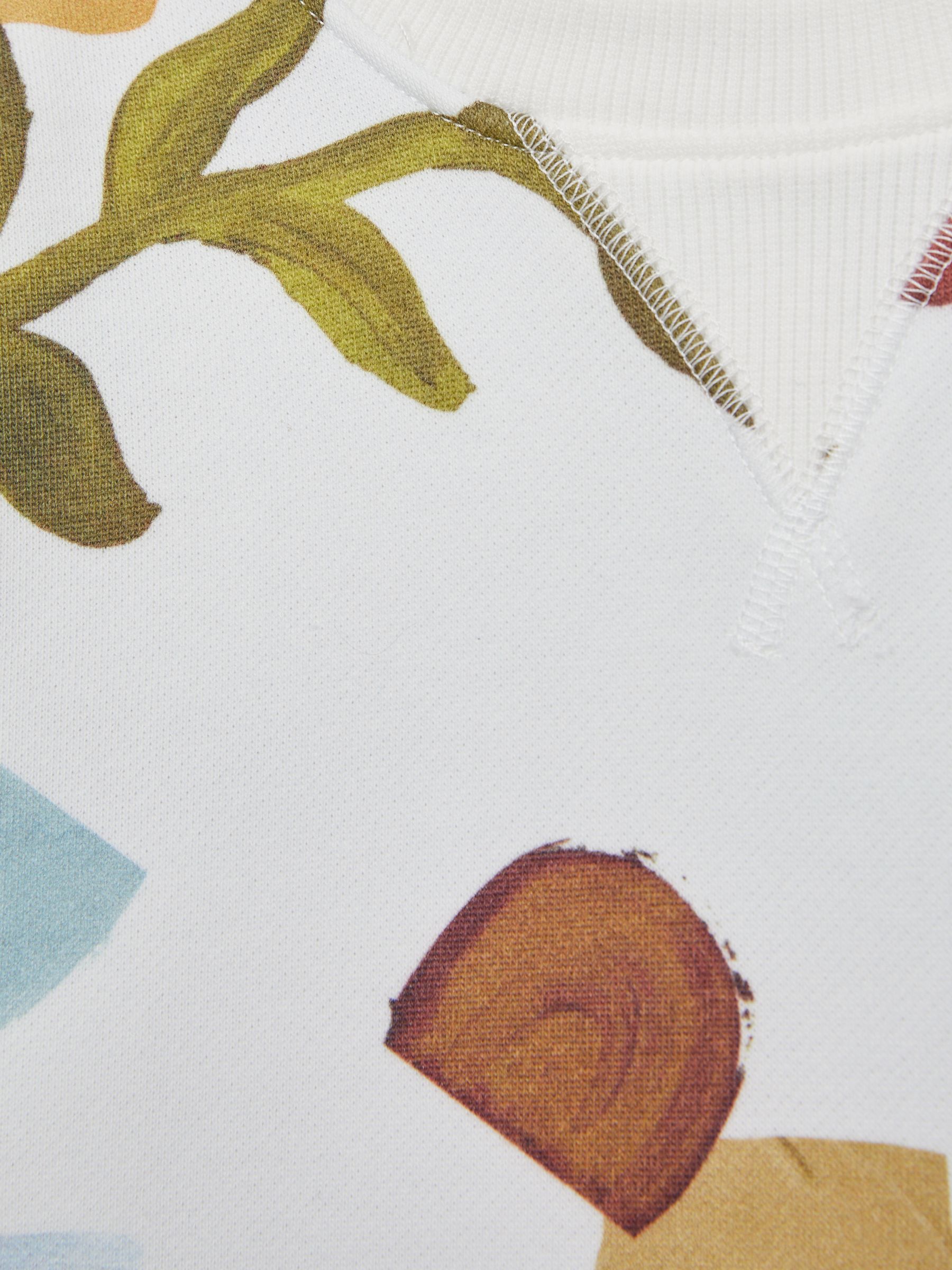 4-9 yrs Abstract-Print Sweatshirt And Shorts Set in Multi - Image 4 of 4