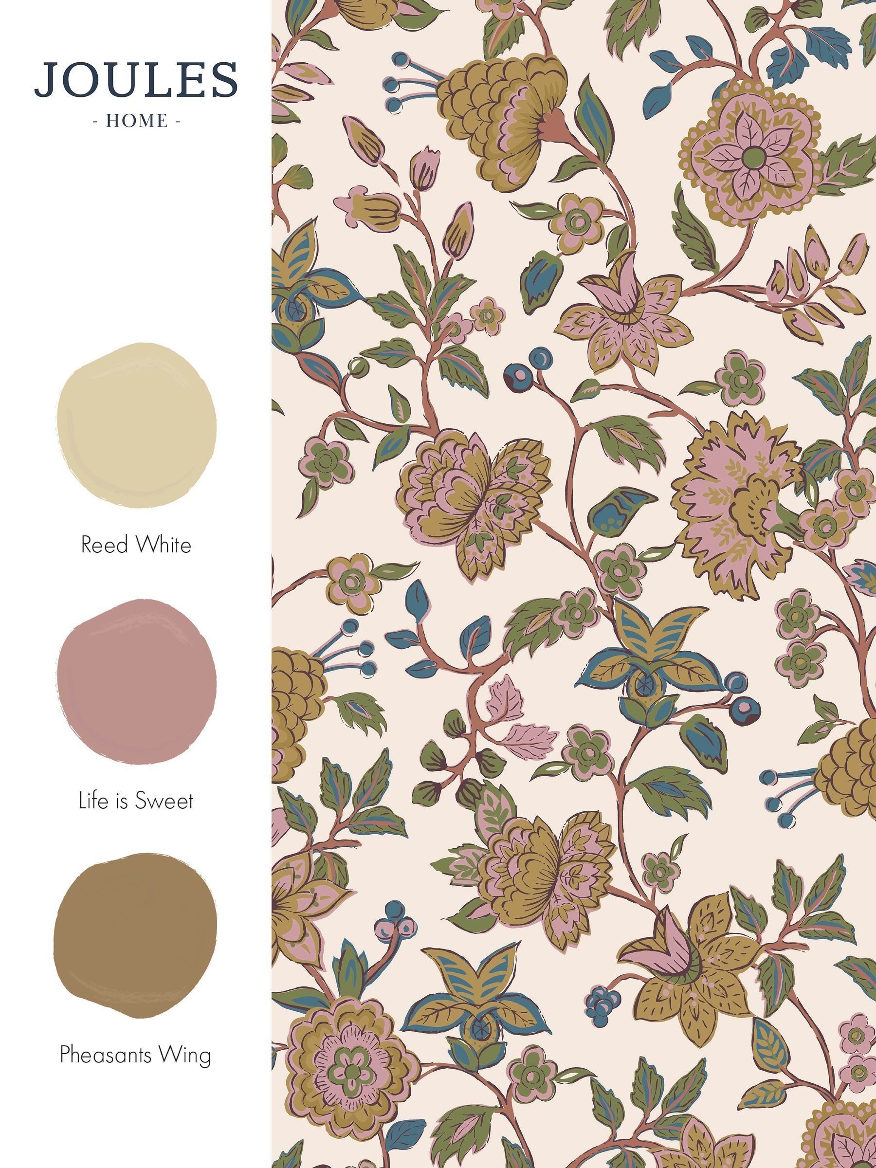 Cream/Multi Scot Floral 10M Wallpaper - Image 4 of 4