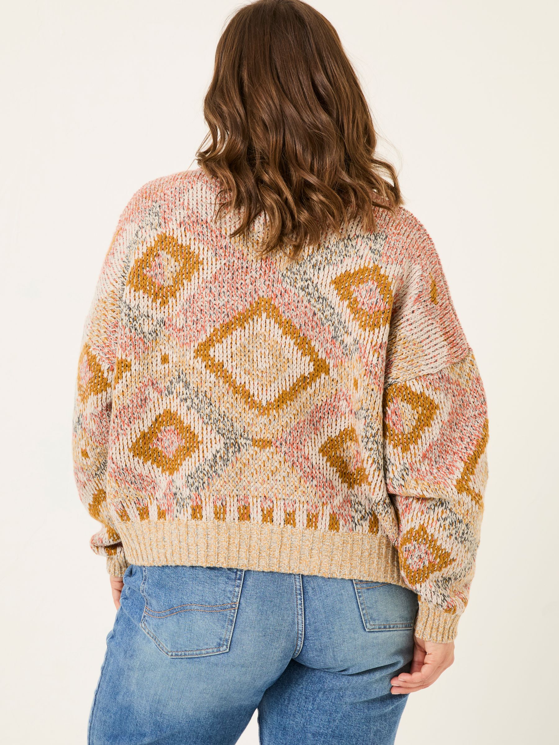 Natural Erin Knitted Zip Through Cardigan - Image 7 of 10