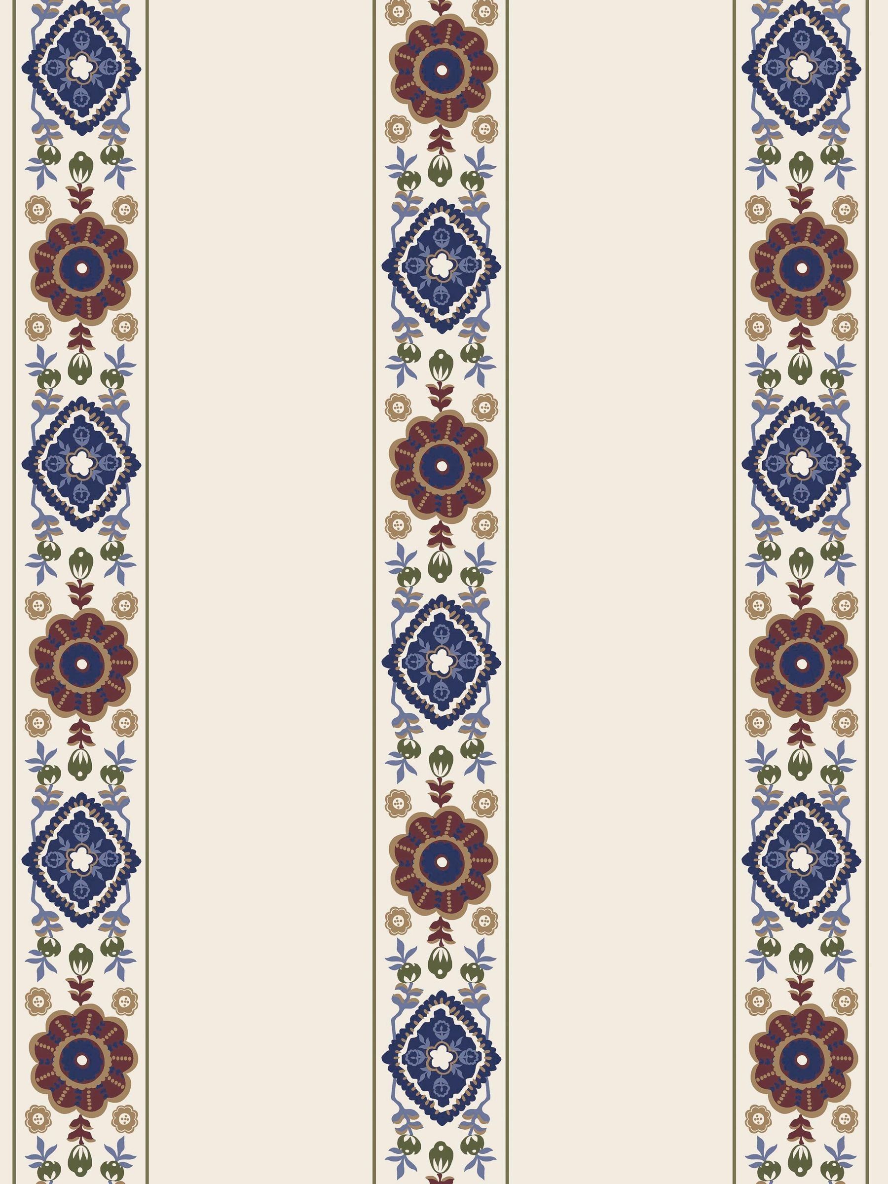 Cream or Multi Grove Border Cream/Multi A4 Wallpaper Sample - Image 2 of 4