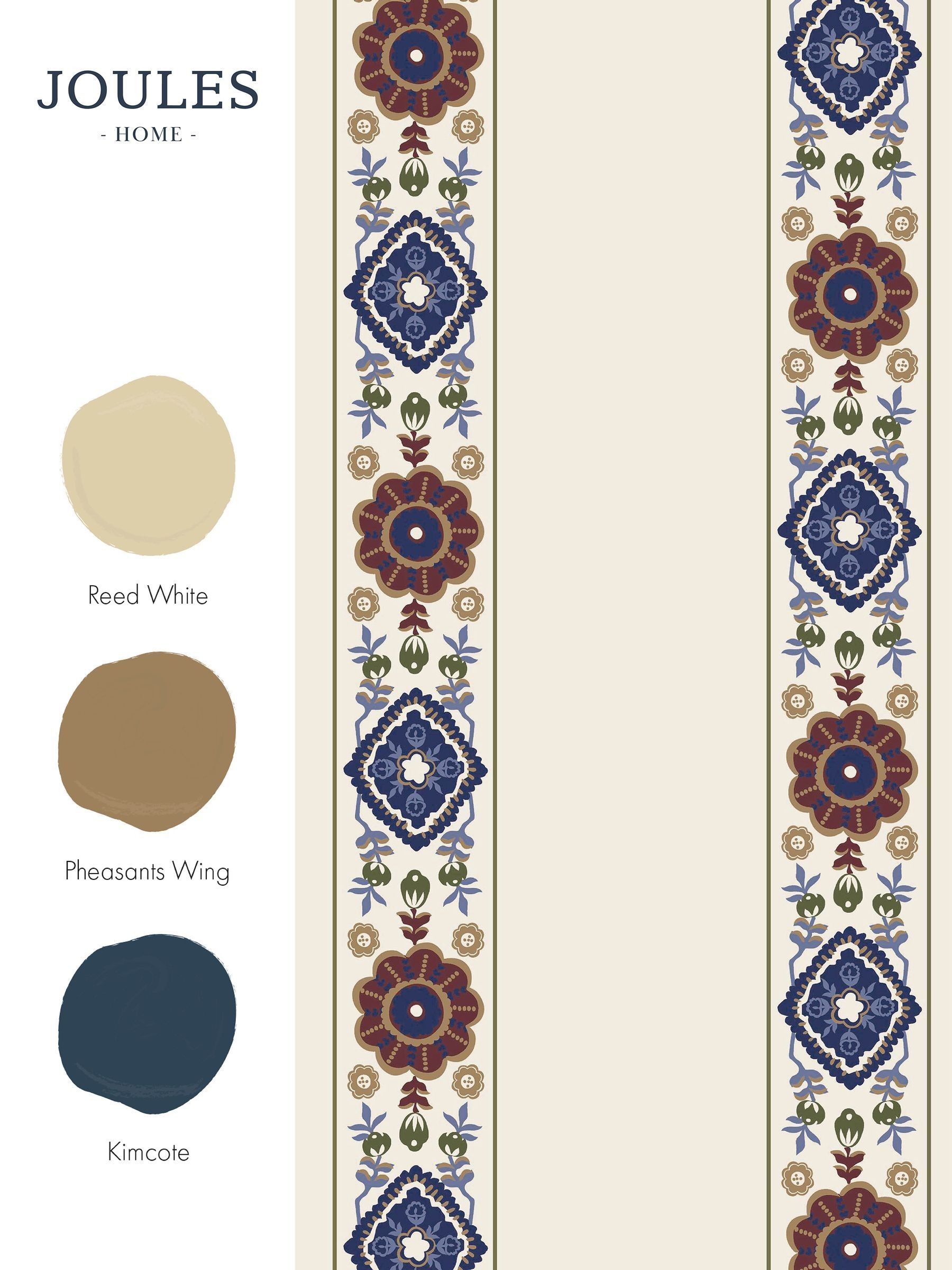 Cream or Multi Grove Border Cream/Multi A4 Wallpaper Sample - Image 3 of 4