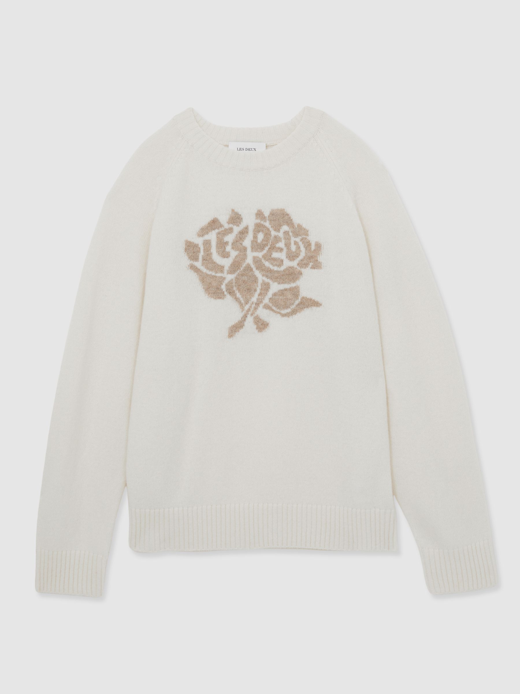 Jacquard Jumper in Sand/Ivory - Image 2 of 5