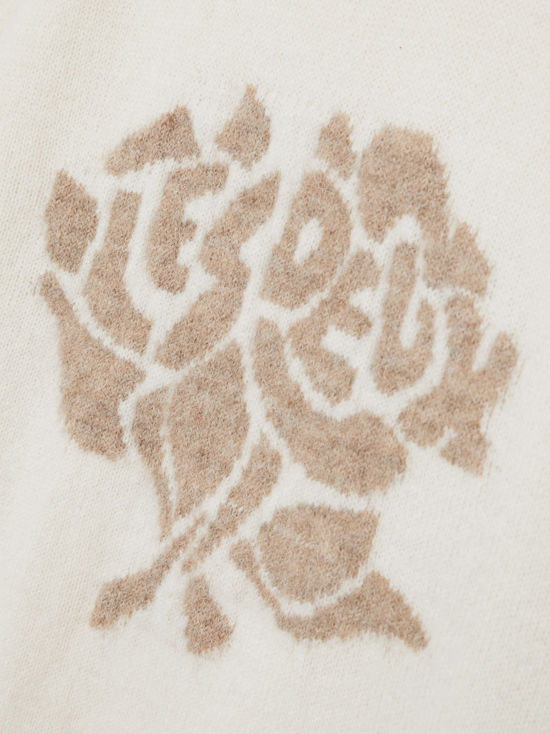 Jacquard Jumper in Sand/Ivory - Image 5 of 5
