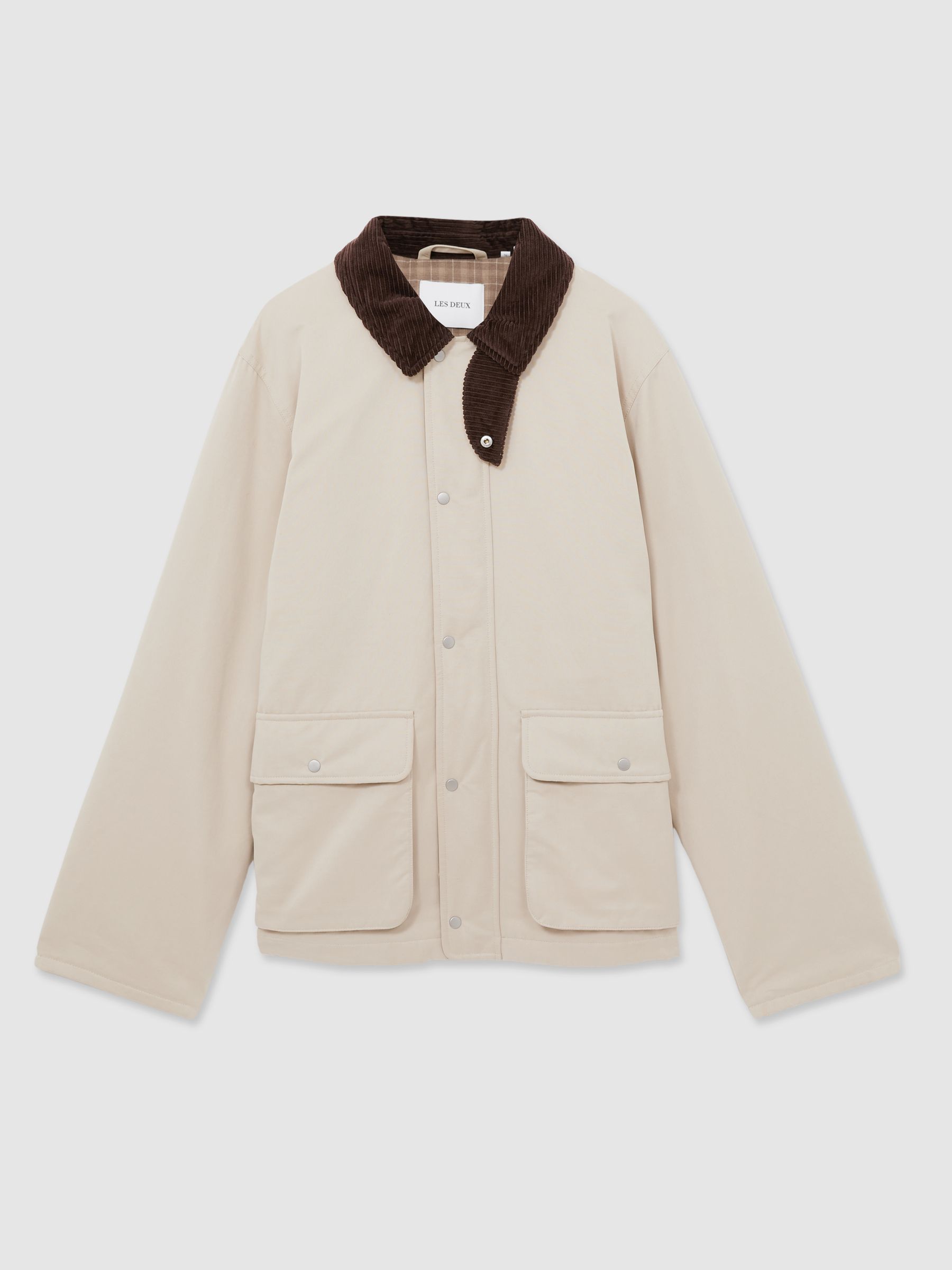 Corduroy Collar Field Jacket in Sand - Image 2 of 7