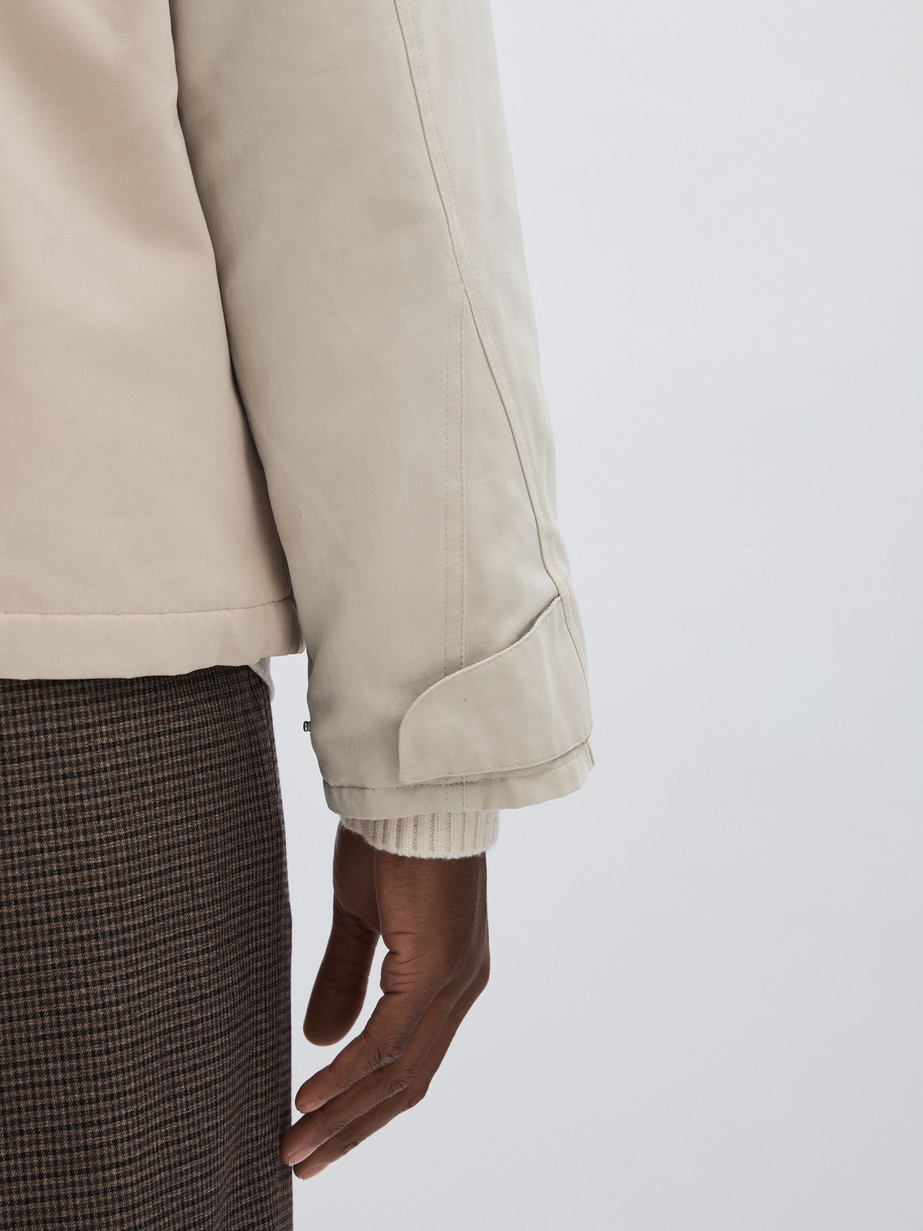 Corduroy Collar Field Jacket in Sand - Image 6 of 7