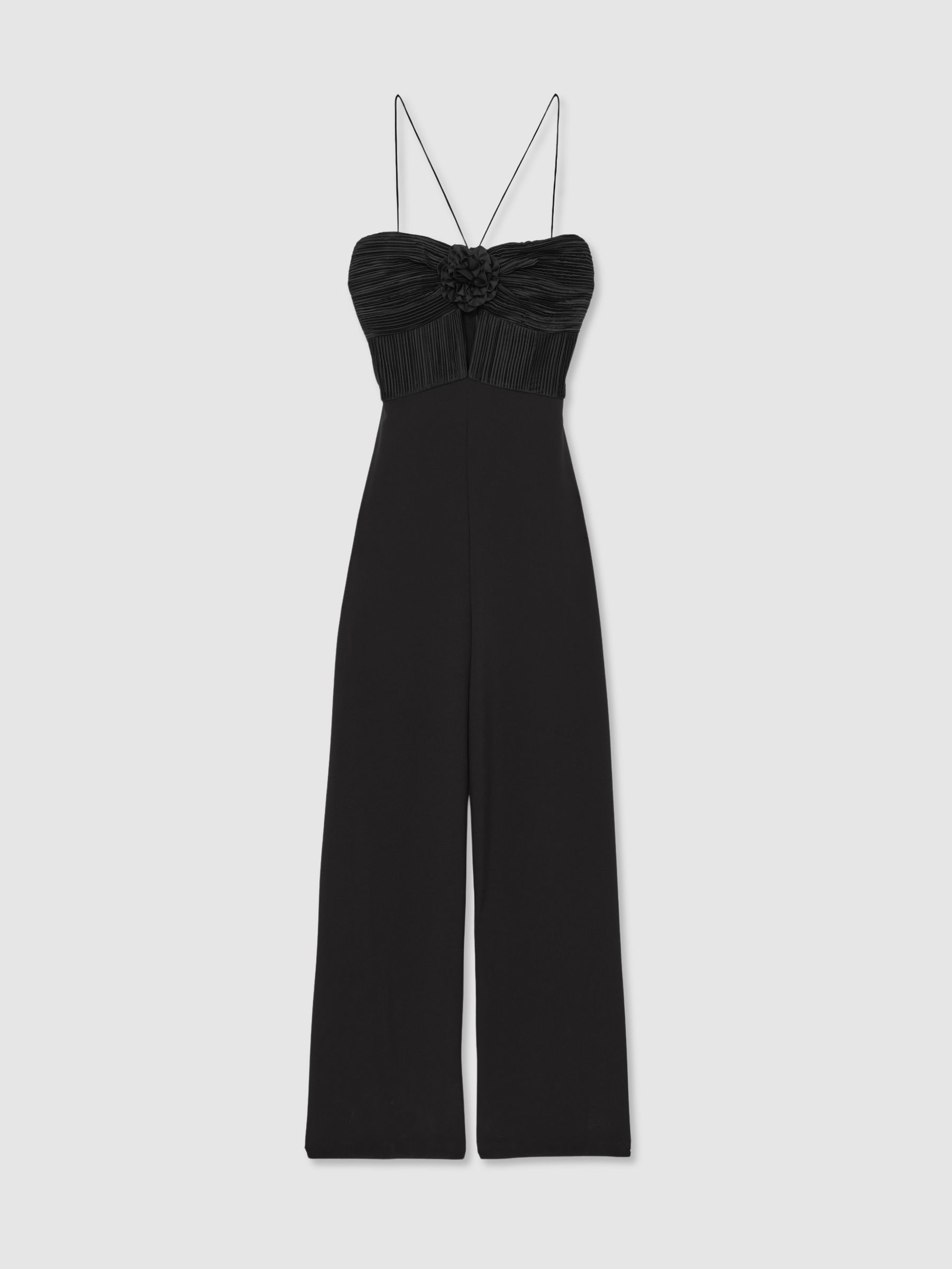 Amur Cady Rosette Jumpsuit in Black - Image 2 of 6
