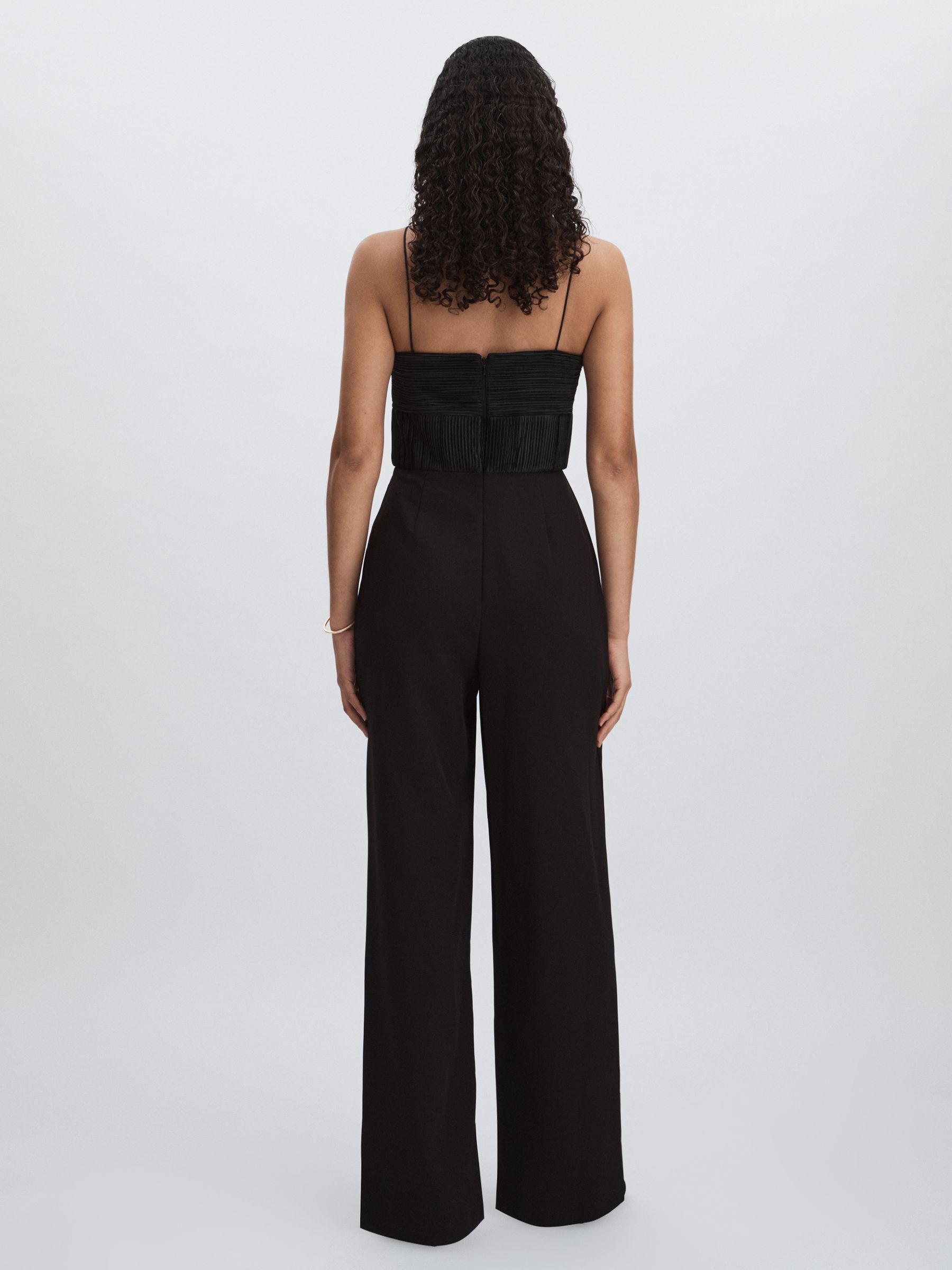 Amur Cady Rosette Jumpsuit in Black - Image 5 of 6