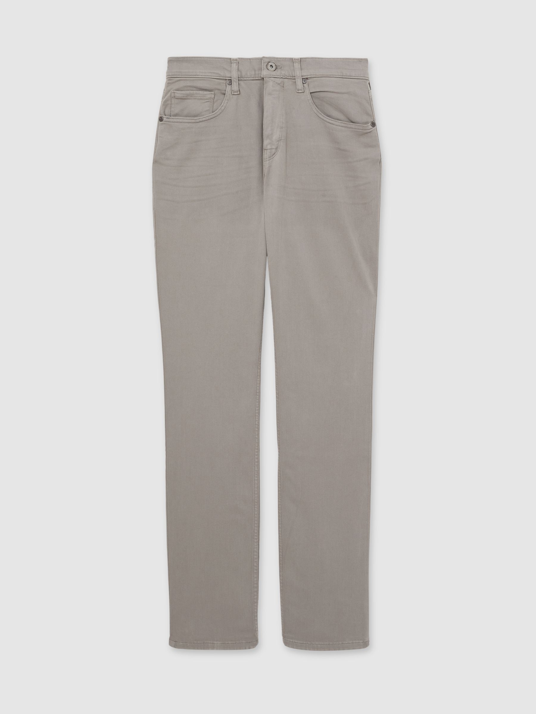 Paige Slim Straight-Leg Jeans in Silver Pearl - Image 2 of 6
