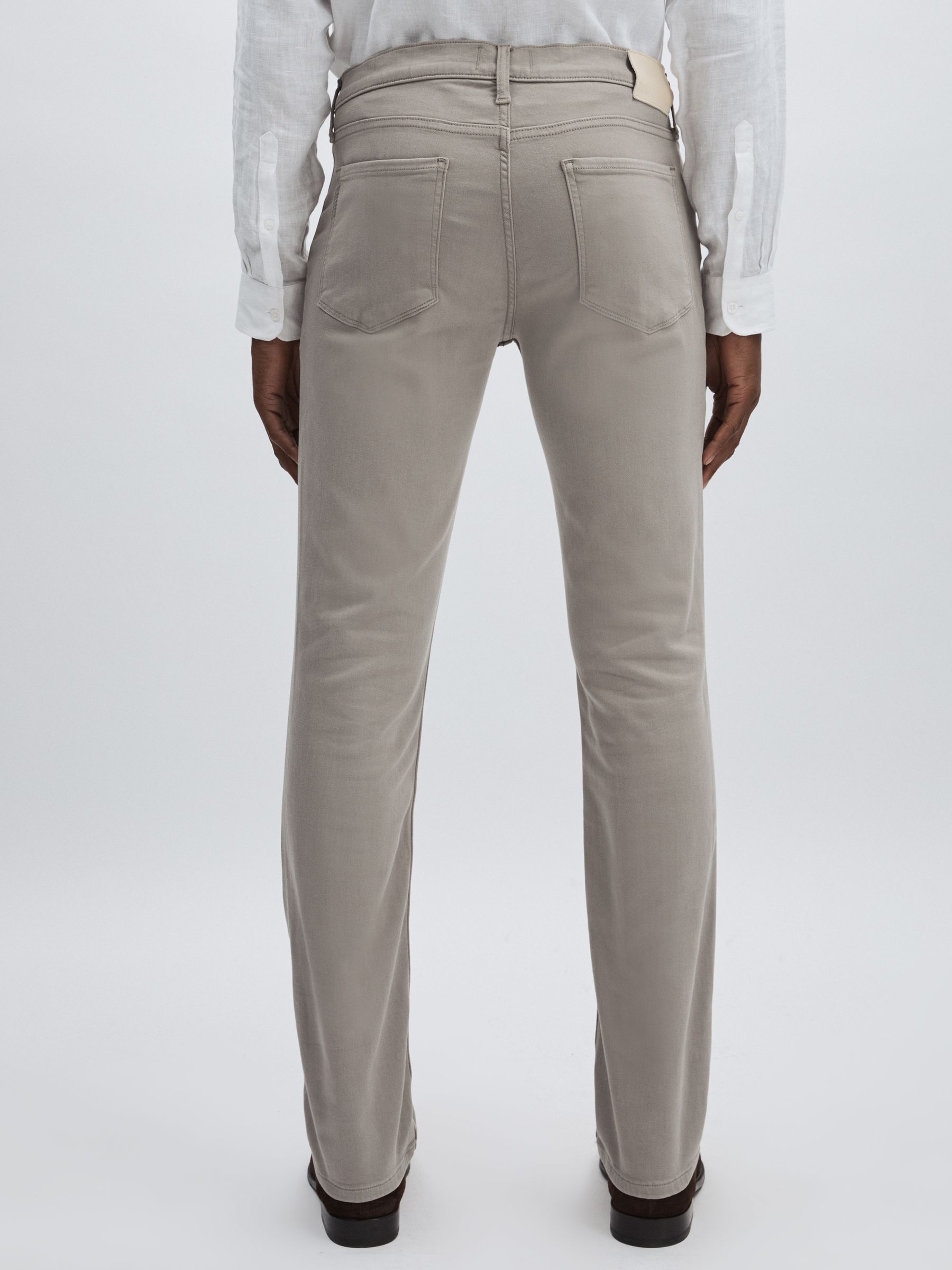Paige Slim Straight-Leg Jeans in Silver Pearl - Image 5 of 6