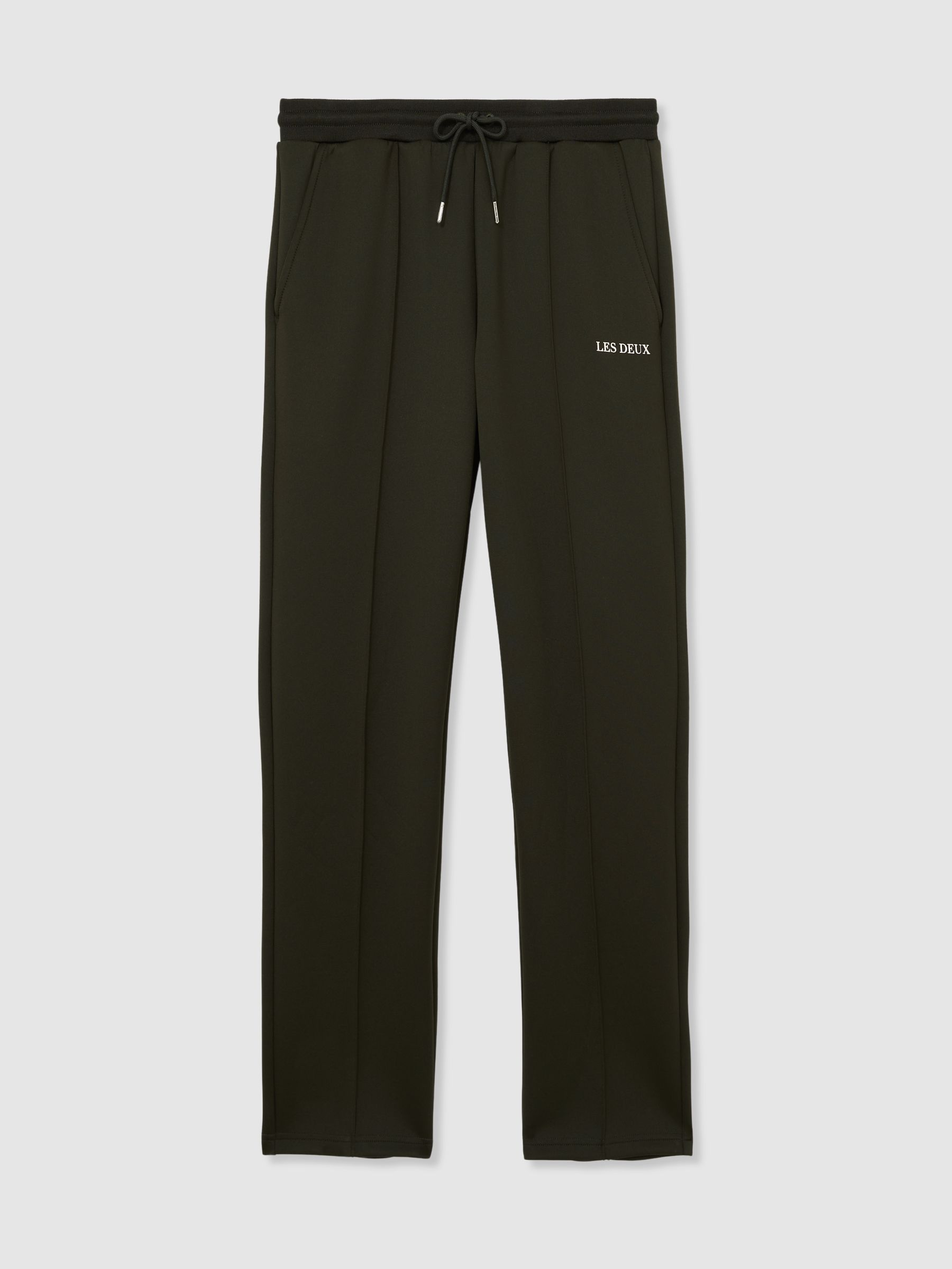 Slim Fit Drawstring Joggers in Dark Green - Image 2 of 6