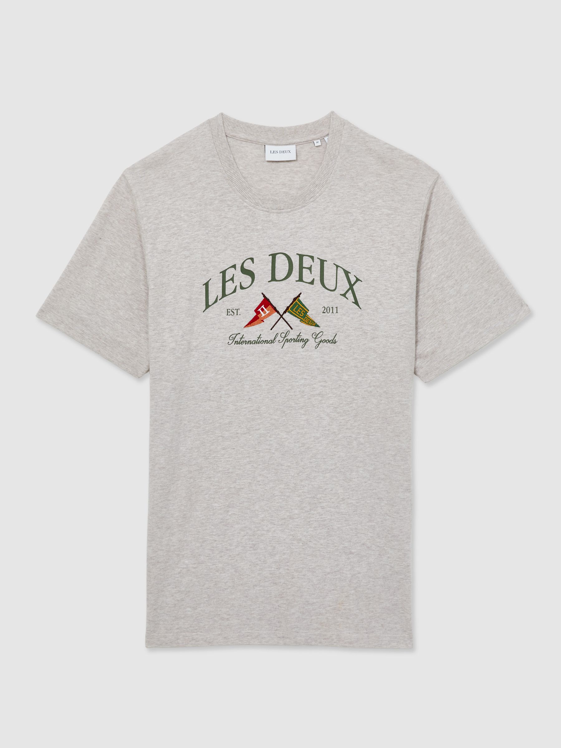 Organic-Cotton Ivy League T-Shirt in Oatmeal - Image 2 of 6