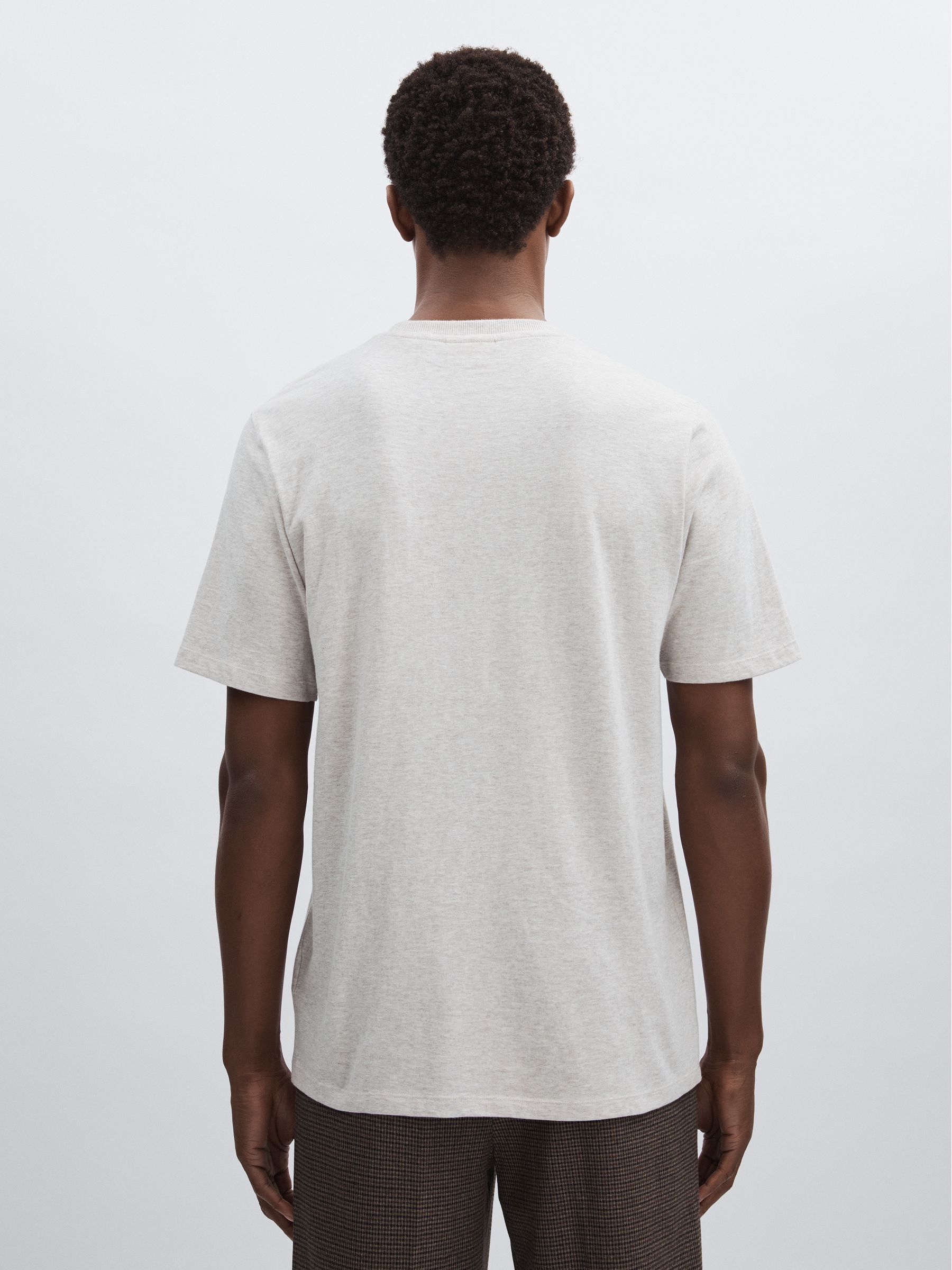 Organic-Cotton Ivy League T-Shirt in Oatmeal - Image 4 of 6