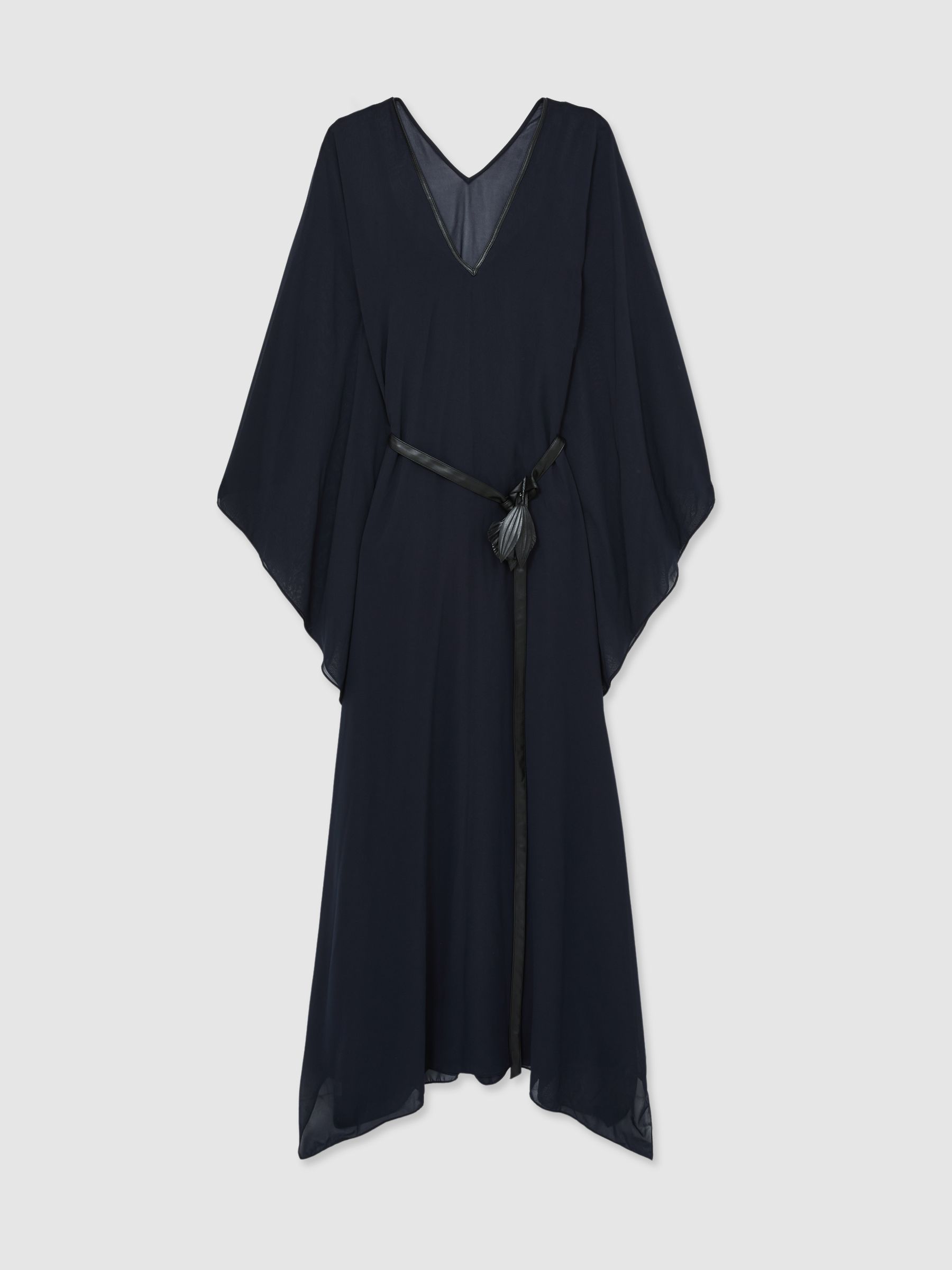 Halston Bell Sleeve Maxi Dress in Dark Navy - Image 2 of 5