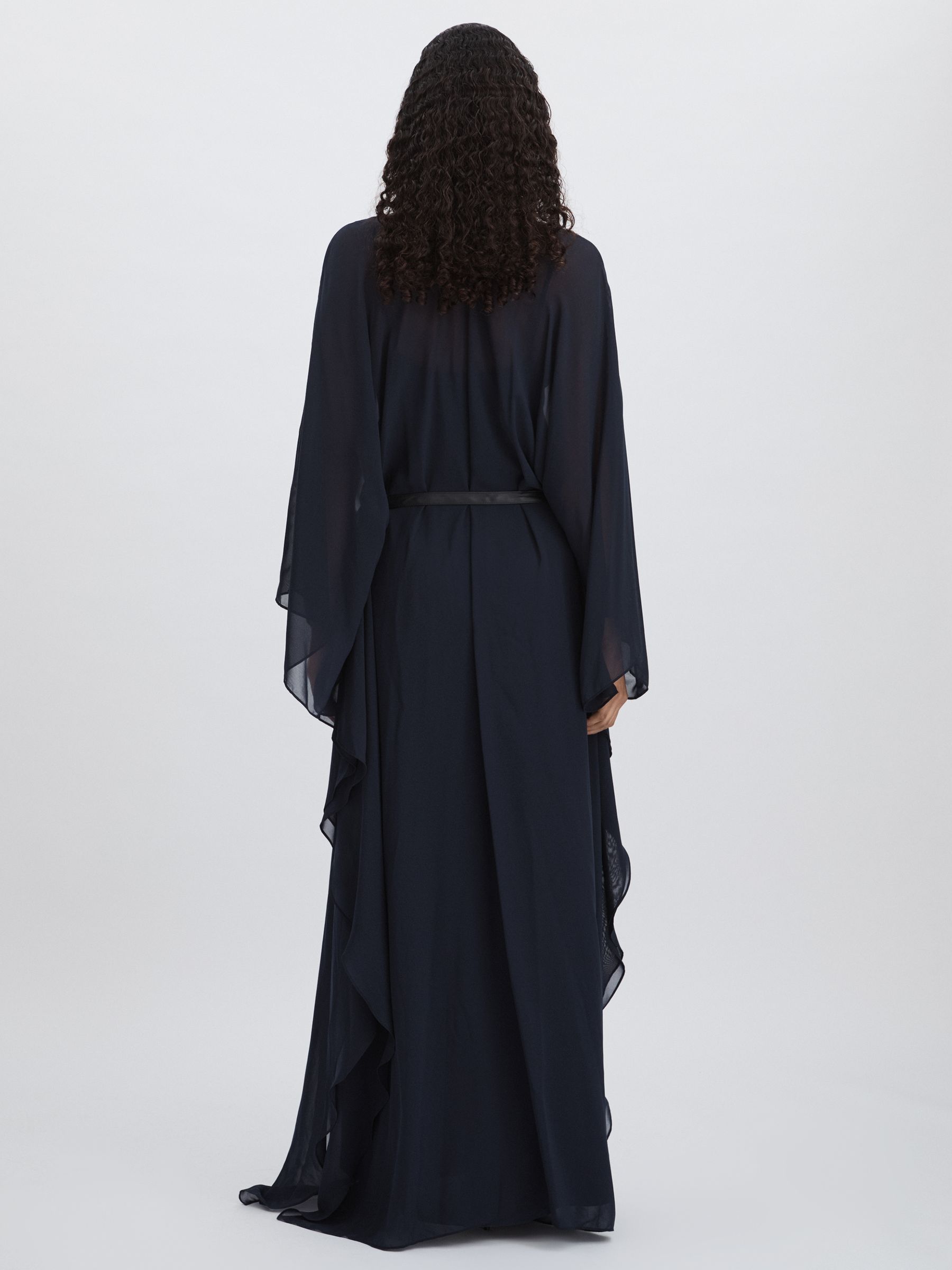 Halston Bell Sleeve Maxi Dress in Dark Navy - Image 4 of 5
