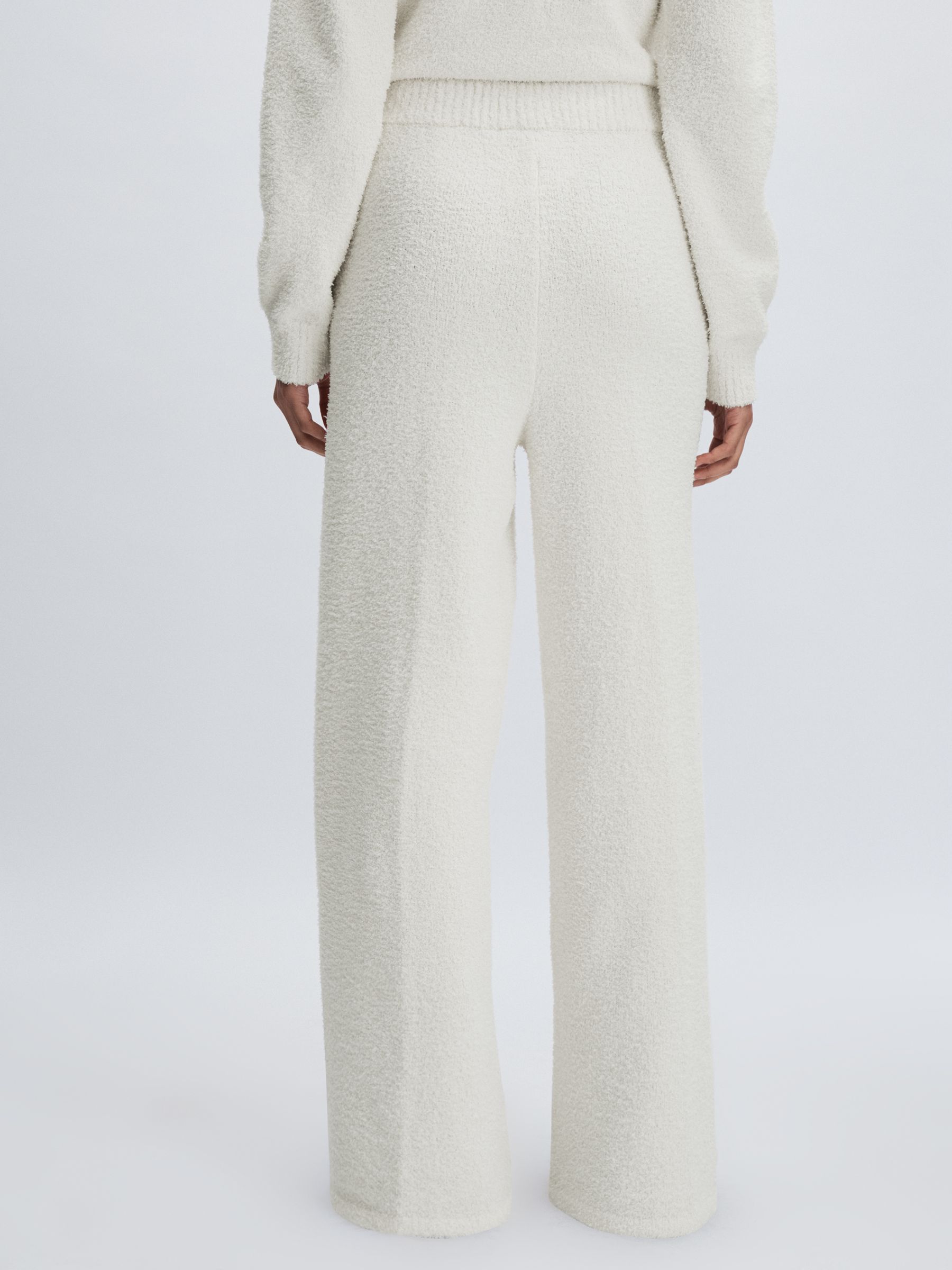 Calvin Klein Chenille Straight-Leg Joggers in Ivory - Image 5 of 5