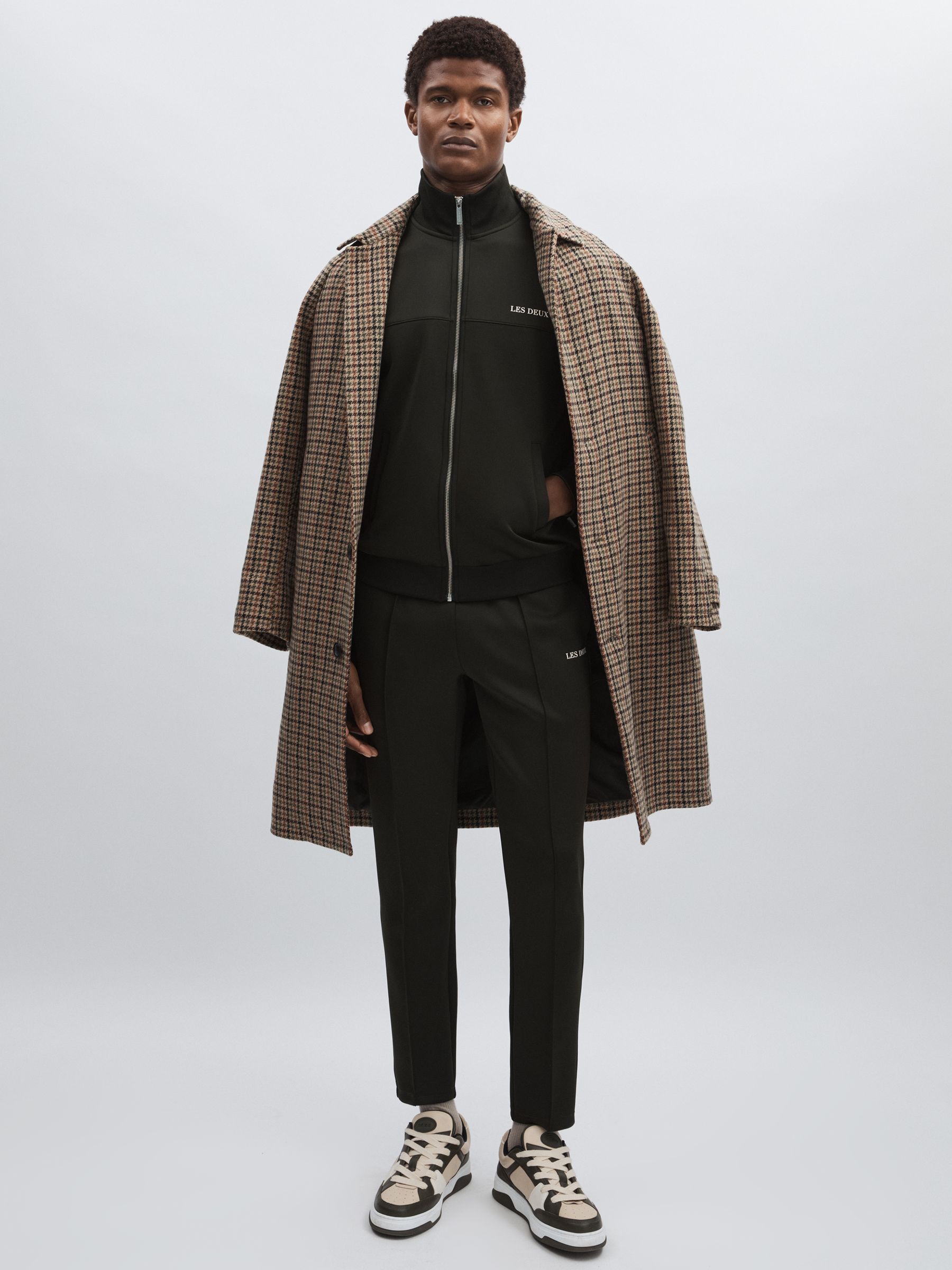 Deux Zip-Through Track Jacket in Dark Green - Image 5 of 6
