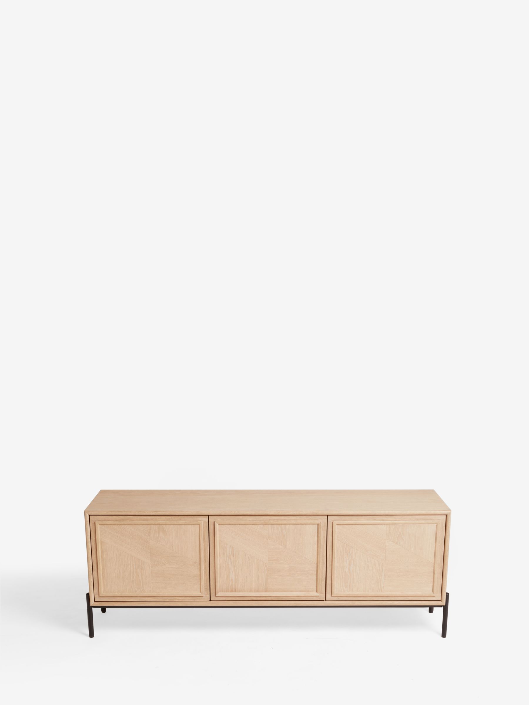 Jasper Conran London White Washed Oak Aden Wide Up to 50 Inch TV Unit - Image 7 of 8