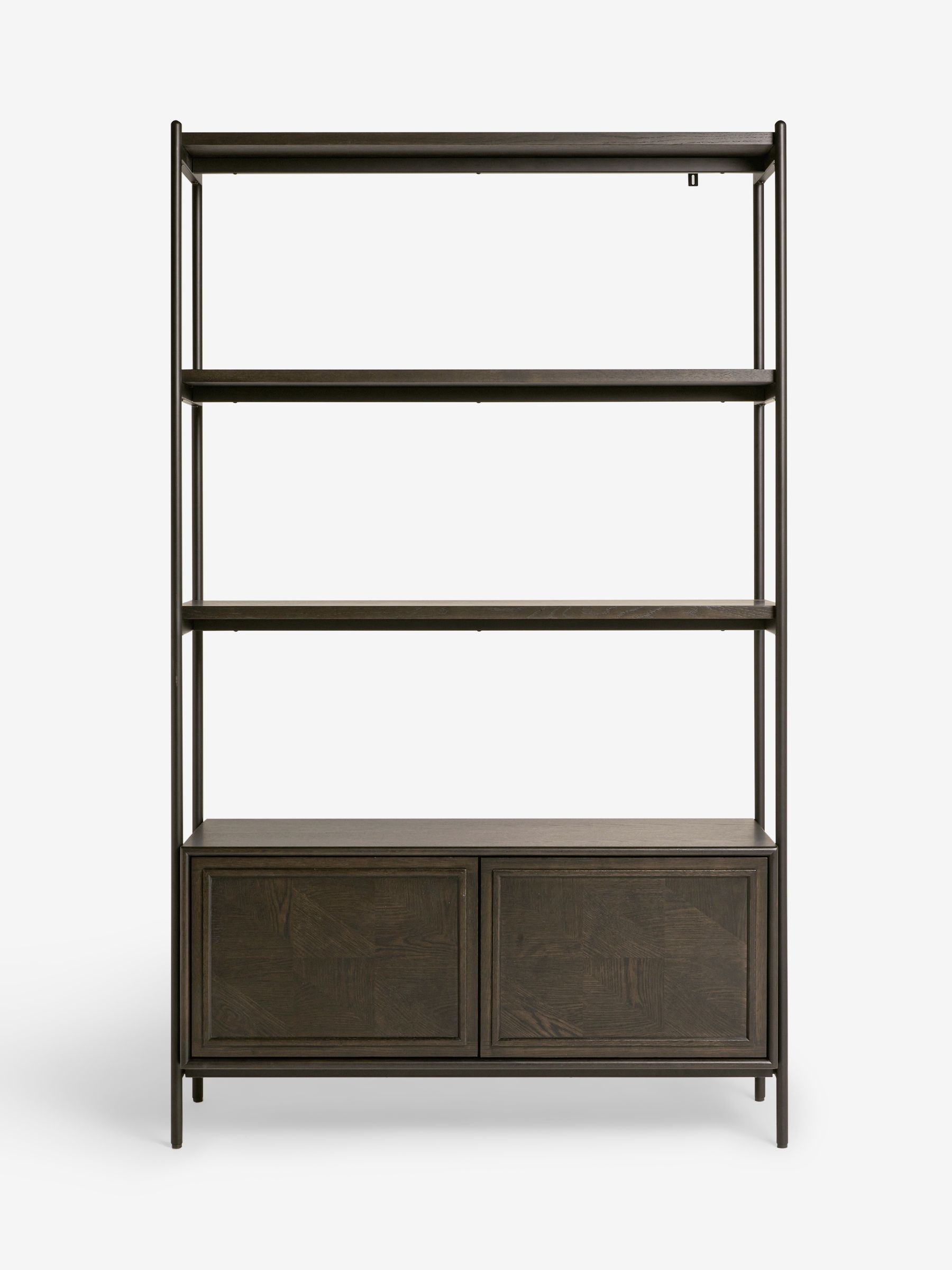 Jasper Conran London Dark Oak Aden Shelving Unit - Image 3 of 6