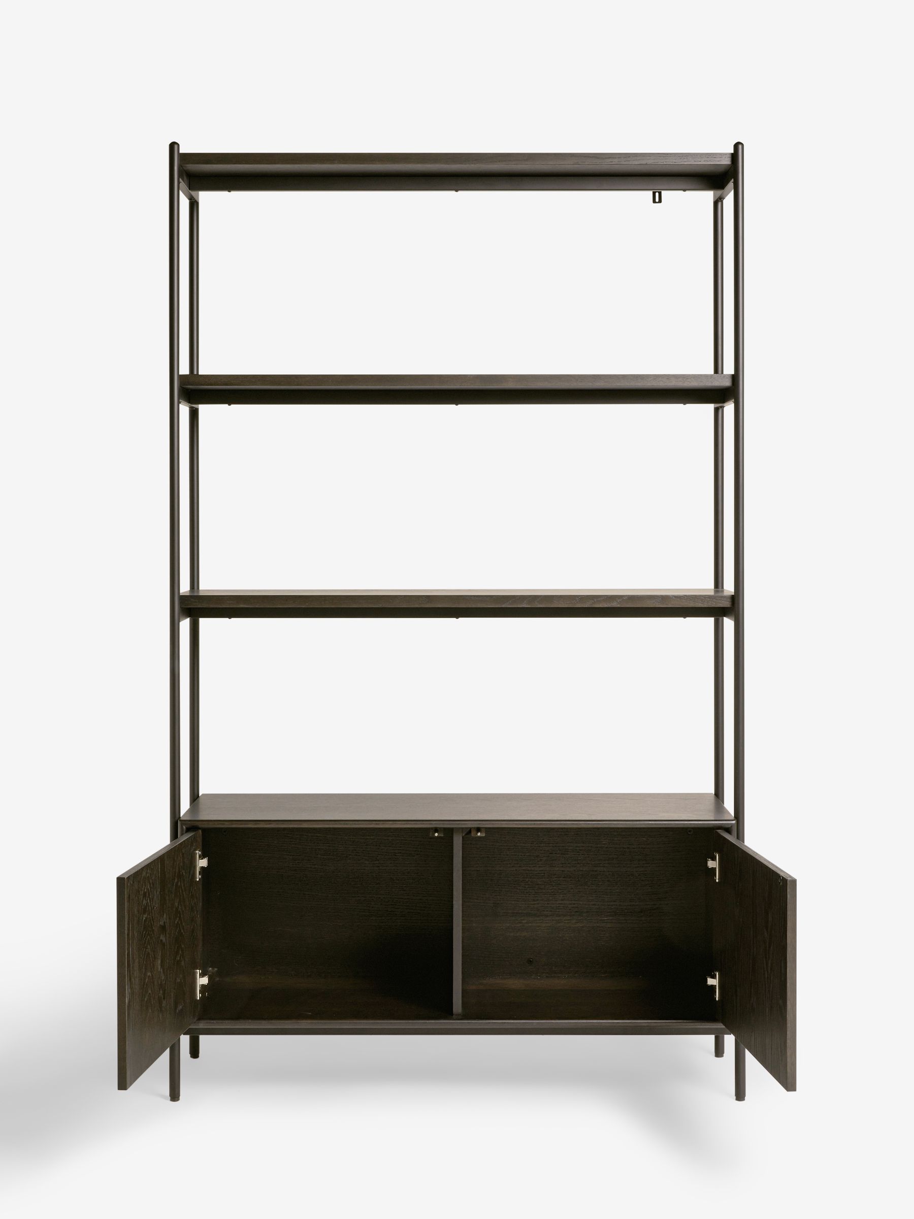 Jasper Conran London Dark Oak Aden Shelving Unit - Image 4 of 6