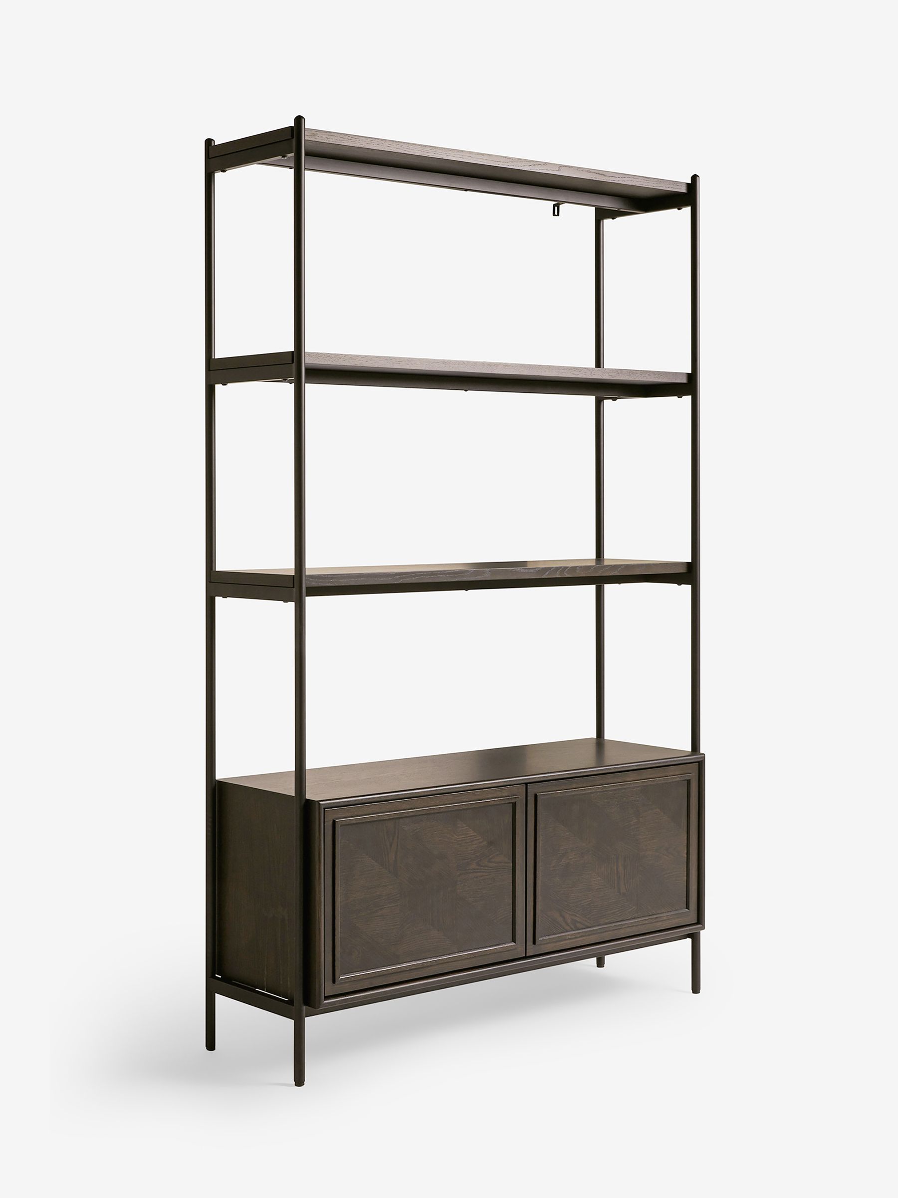 Jasper Conran London Dark Oak Aden Shelving Unit - Image 5 of 6