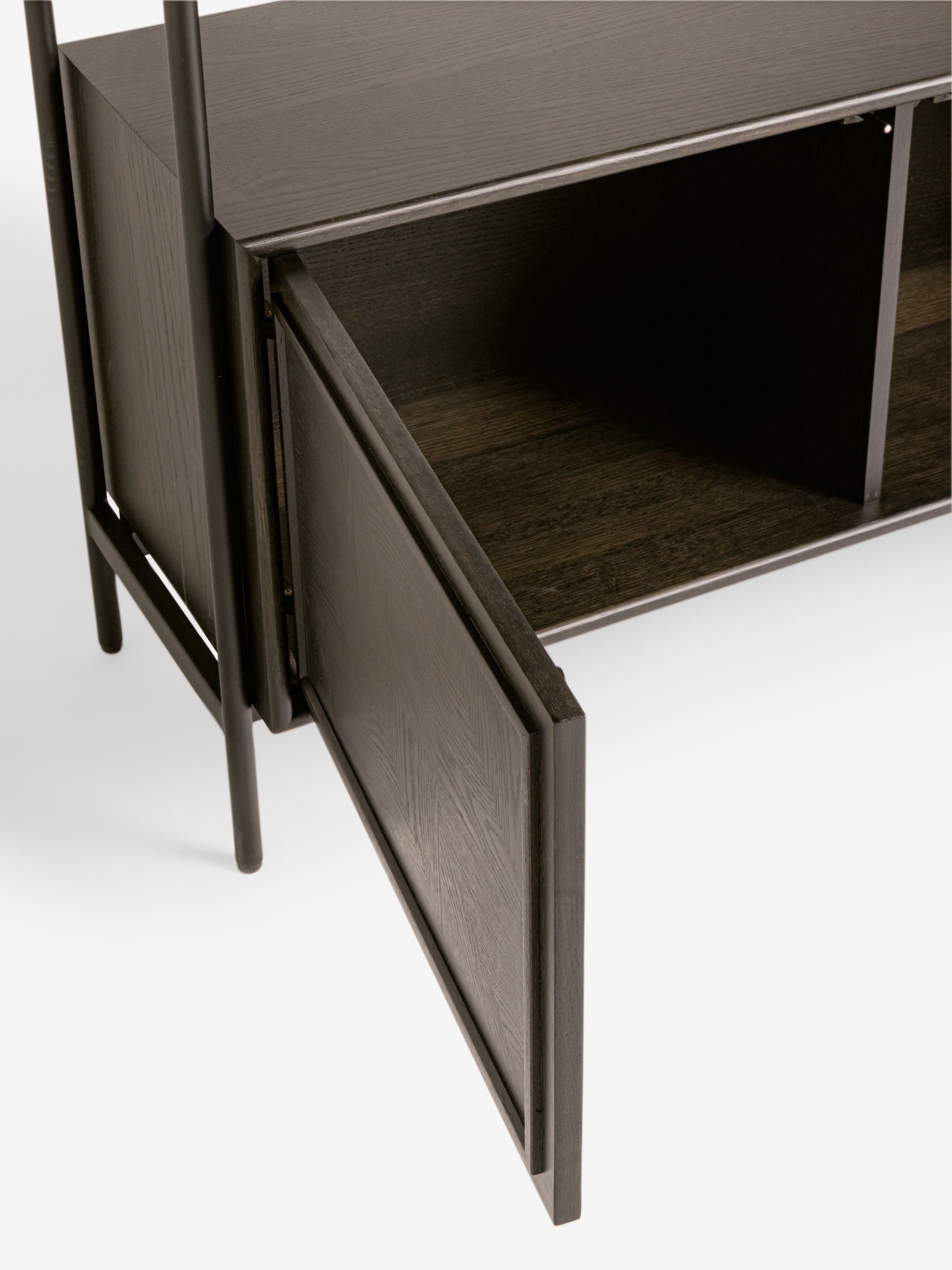 Jasper Conran London Dark Oak Aden Shelving Unit - Image 6 of 6