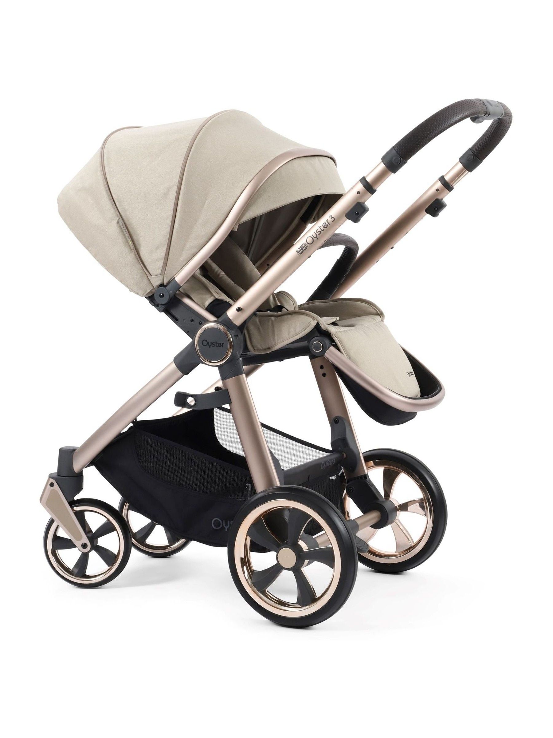 Oyster 3 7 Piece Crème Brulee Luxury Bundle with Maxi Cosi Pebble 360 Car Seat & Base - Image 2 of 6