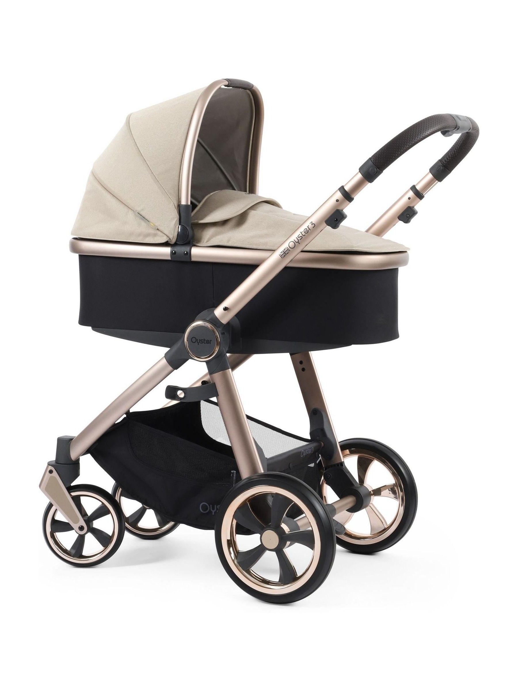Oyster 3 7 Piece Crème Brulee Luxury Bundle with Maxi Cosi Pebble 360 Car Seat & Base - Image 3 of 6