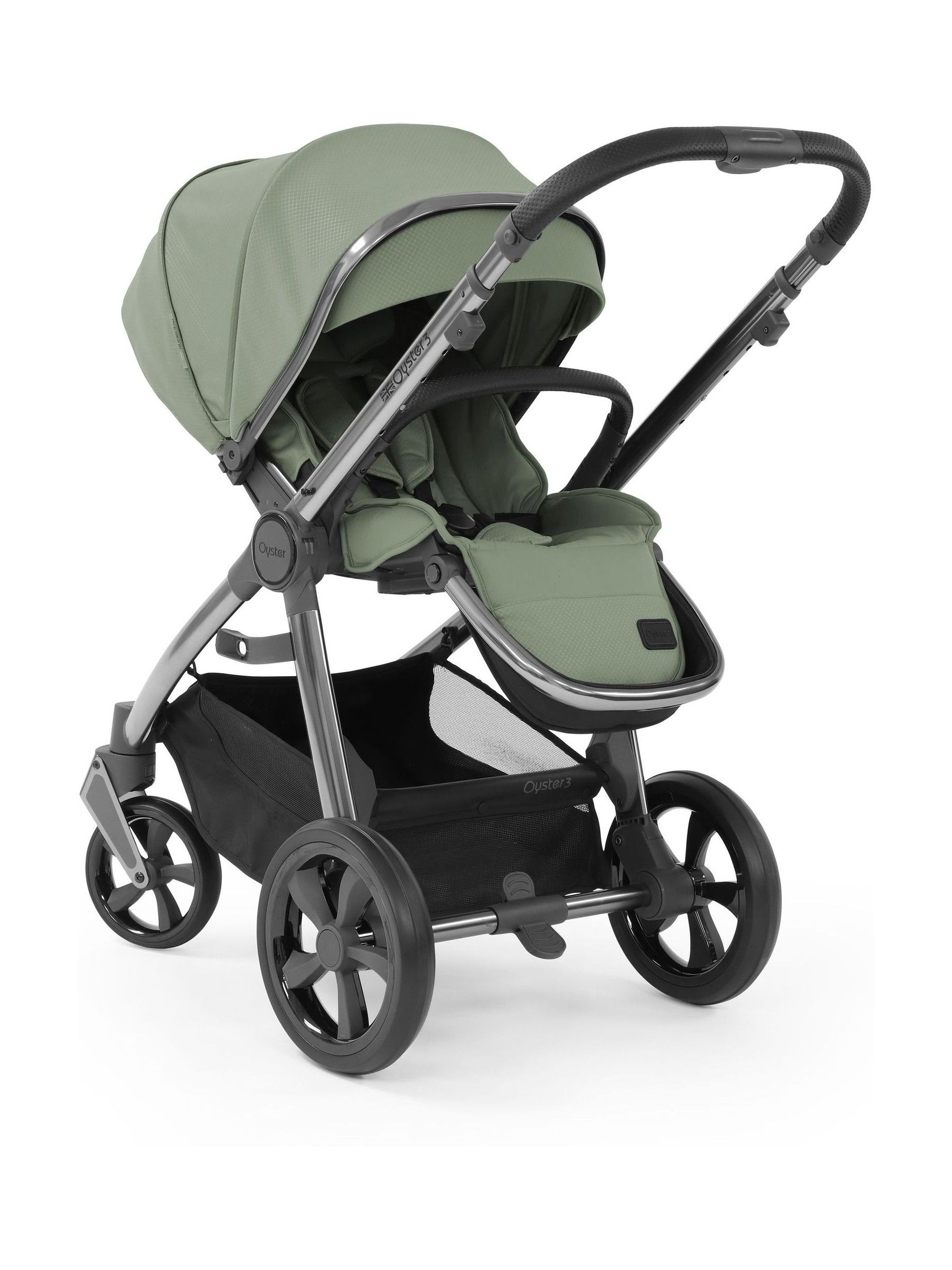 Oyster 3 7 Piece Spearmint Luxury Bundle with Maxi Cosi Pebble 360 Car Seat & Base - Image 2 of 6
