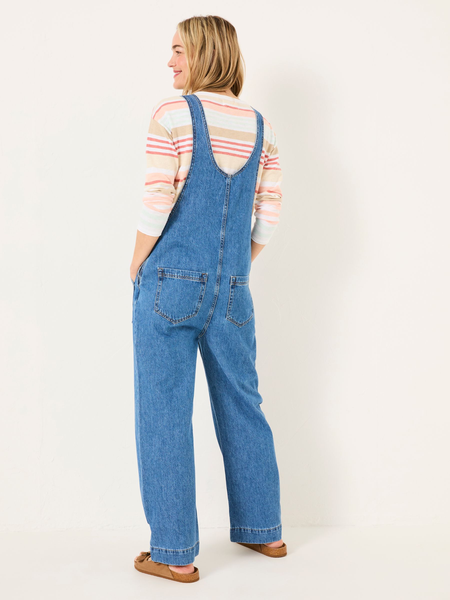 Raffles Denim Vintage Relaxed Fit Dungarees - Image 2 of 6