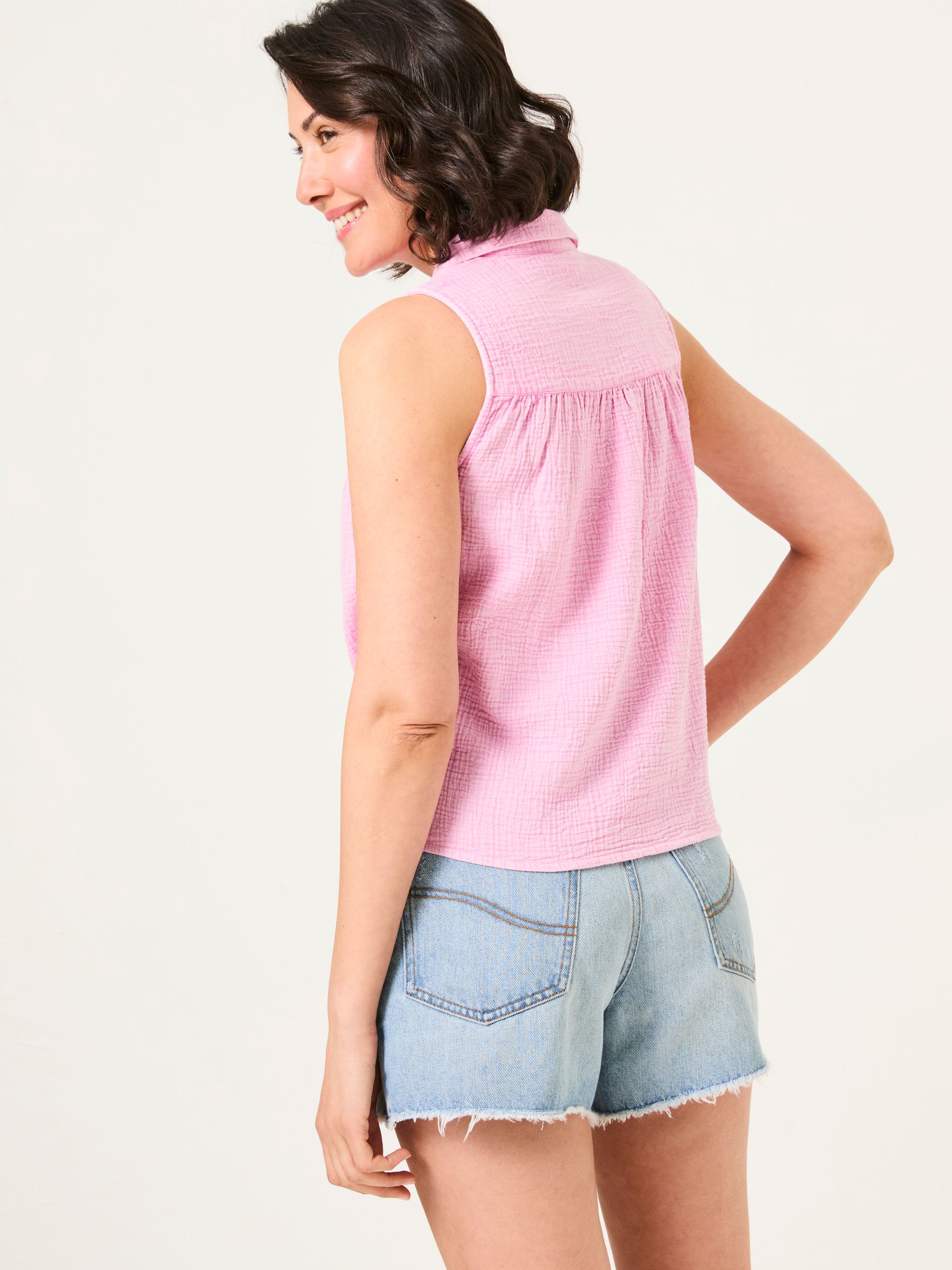 Light Pink Sam Tie Front Shirt - Image 2 of 5