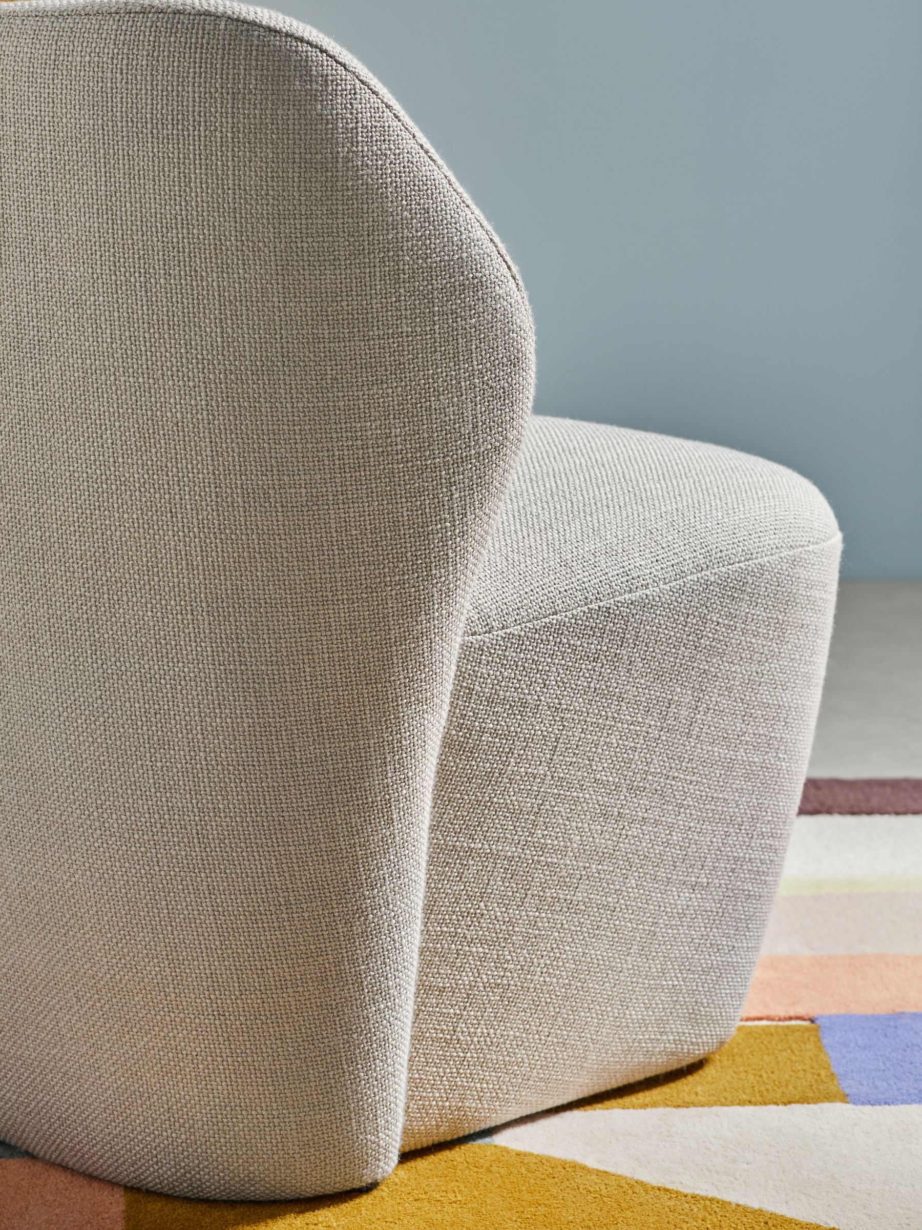 Topeka Accent Chair in Natural Oat Textured Weave - Image 2 of 6