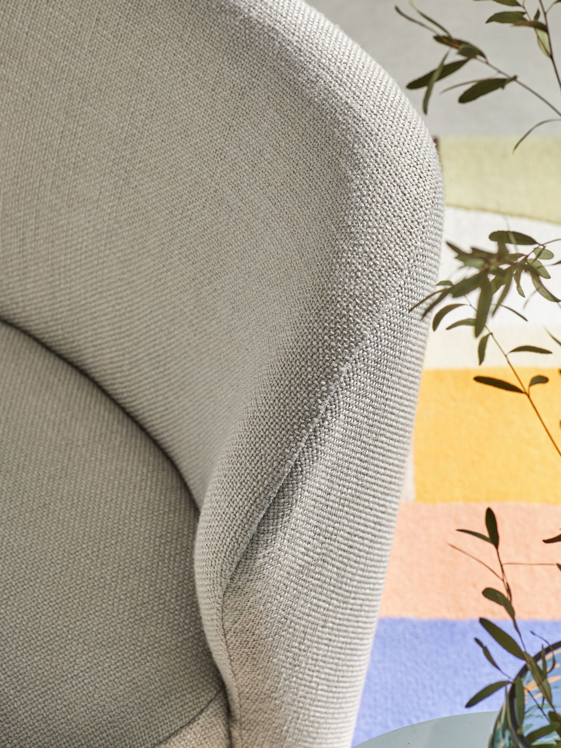 Topeka Accent Chair in Natural Oat Textured Weave - Image 3 of 6