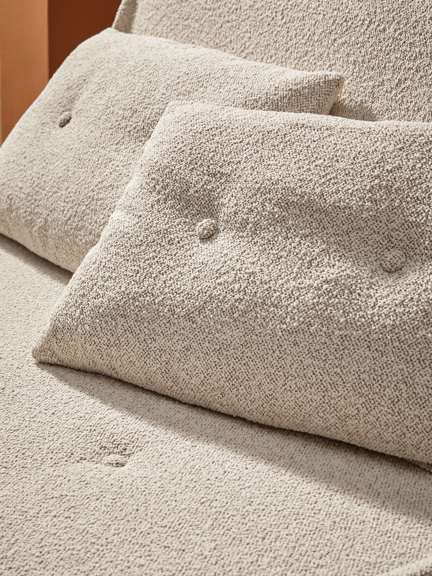Regular Haru 2 Seater Sofa Bed in Off White Natural Pax Boucle - Image 3 of 7