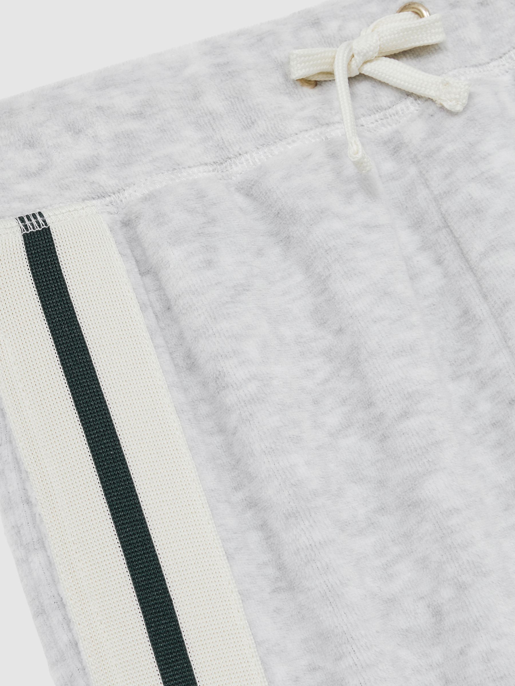 13-14 yrs Velour Side-Stripe Tracksuit Joggers in Grey - Image 5 of 5