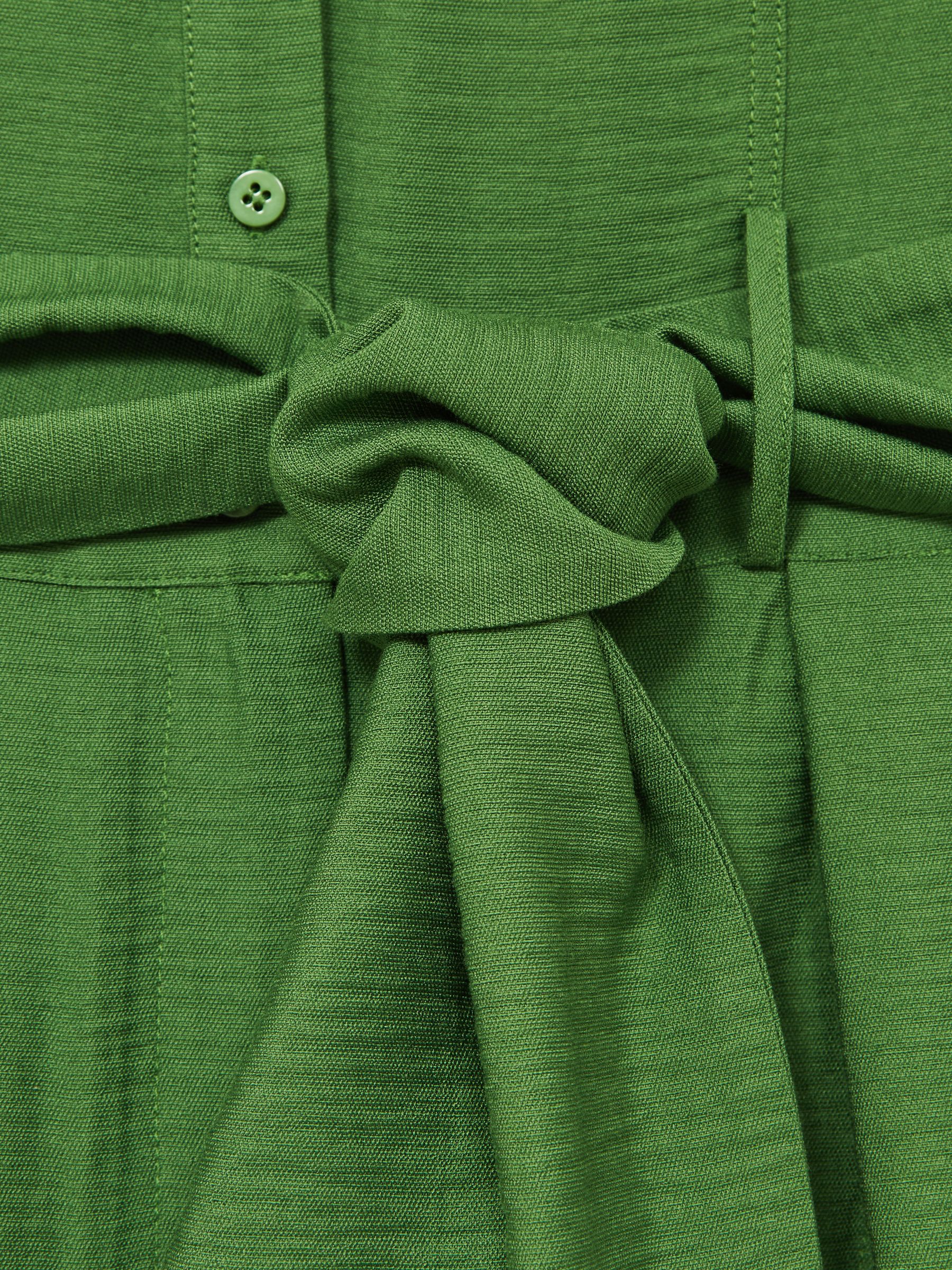 Belted Beach Cover-Up Playsuit in Green - Image 7 of 7