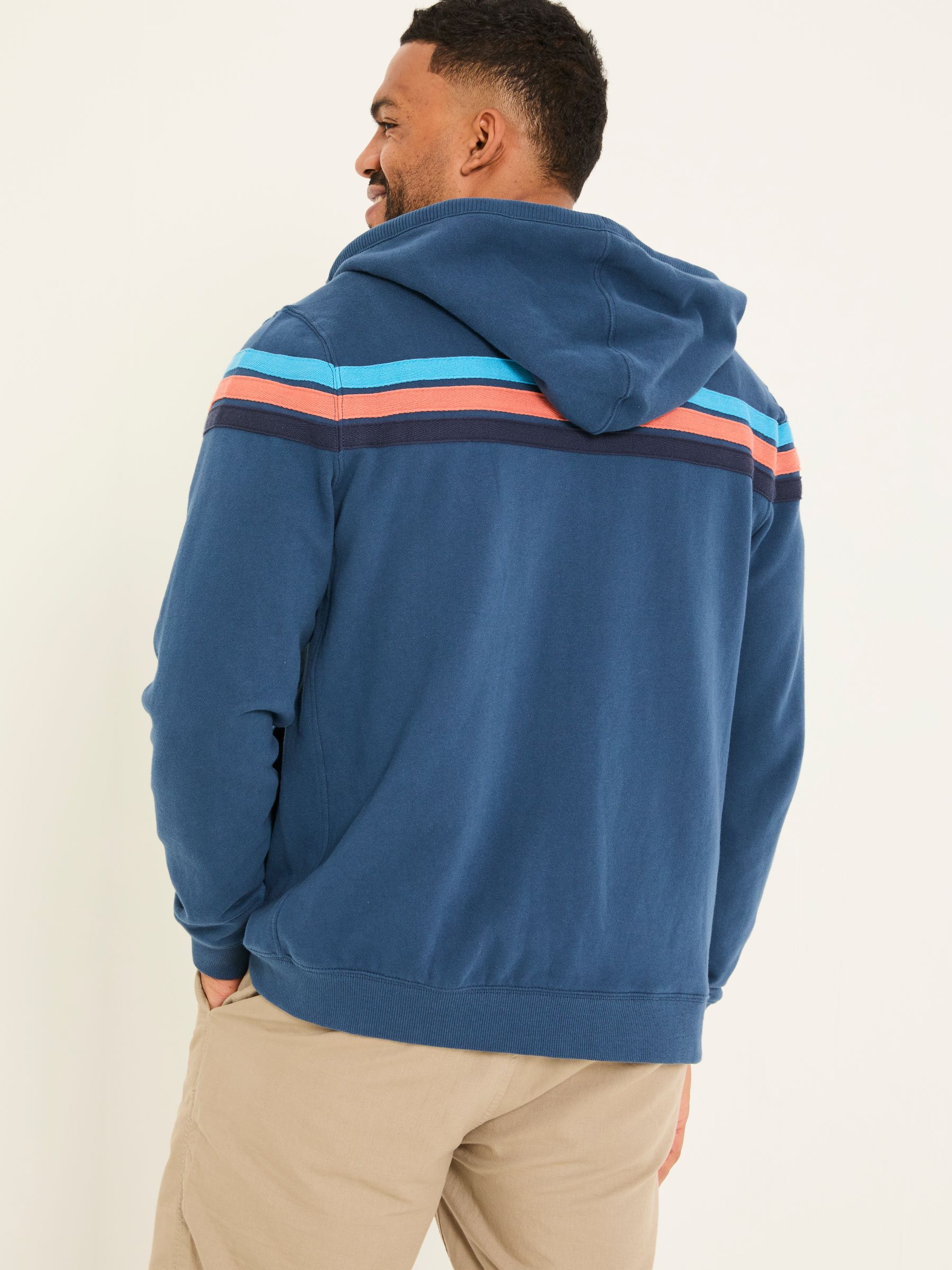 Brooke Navy Brooke Cut and Sew Hoody - Image 2 of 4