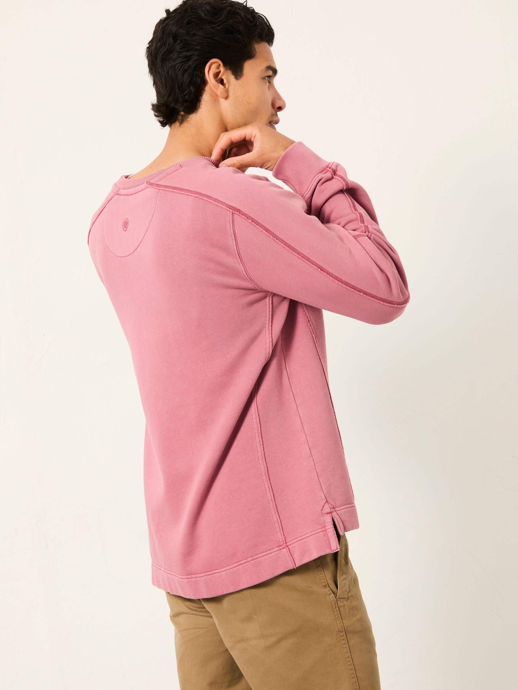 Otterton Heather Purple Crew Neck Sweatshirt | FatFace USA