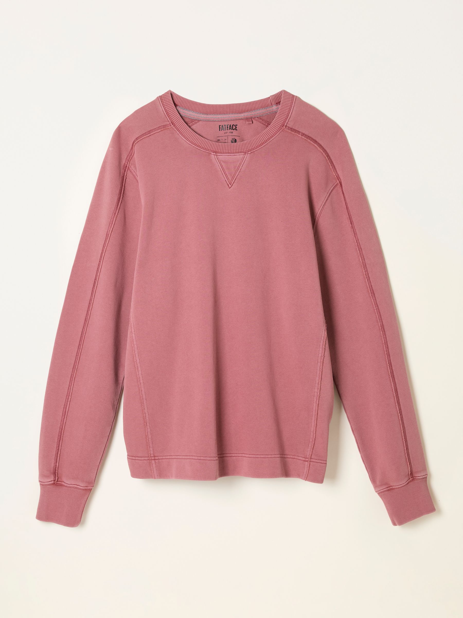 Otterton Heather Purple Crew Neck Sweatshirt - Image 6 of 6