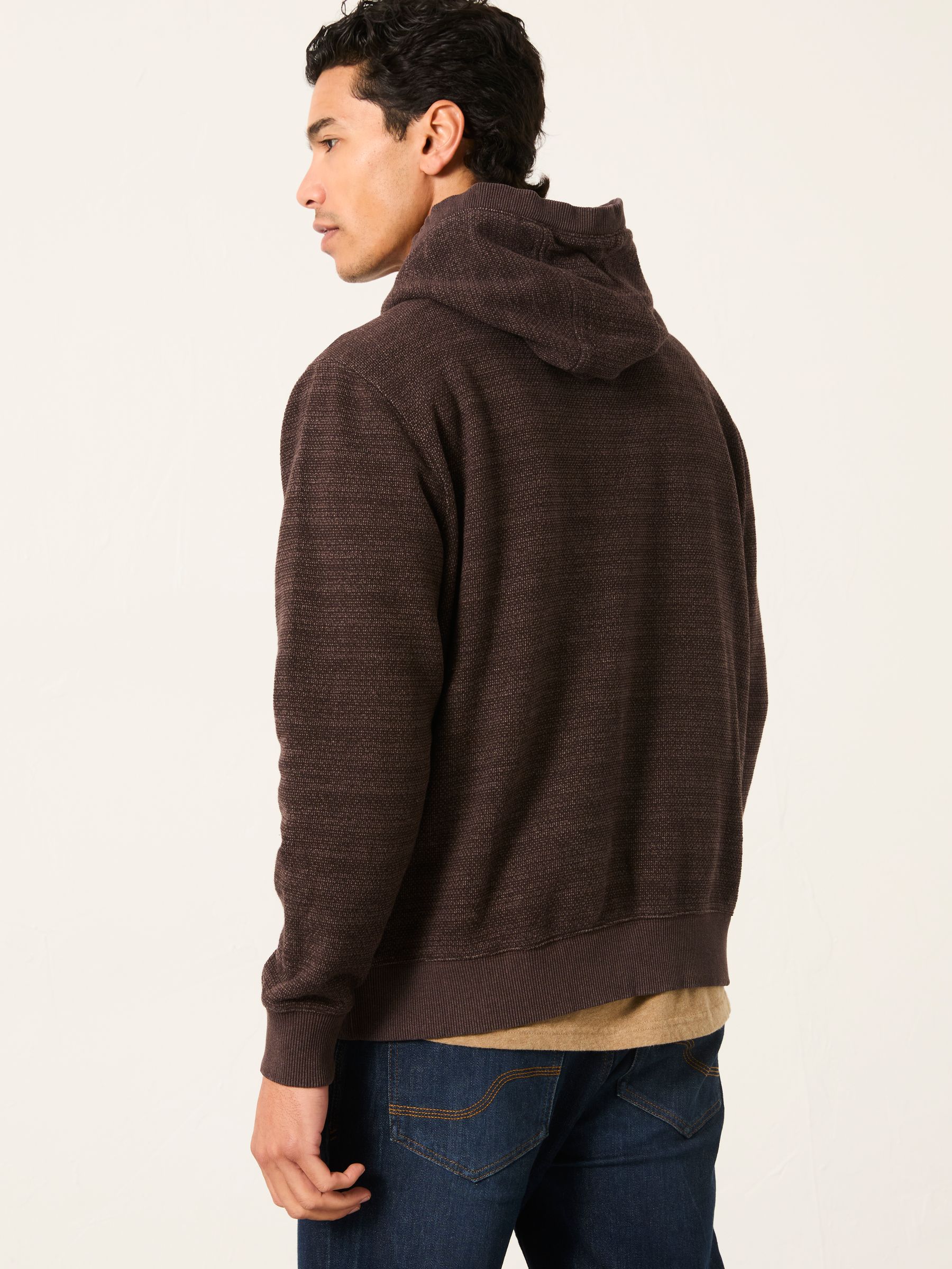 Austin Chocolate Brown Hoody - Image 2 of 6 Austin Chocolate Brown Hoody - Image 2 of 6