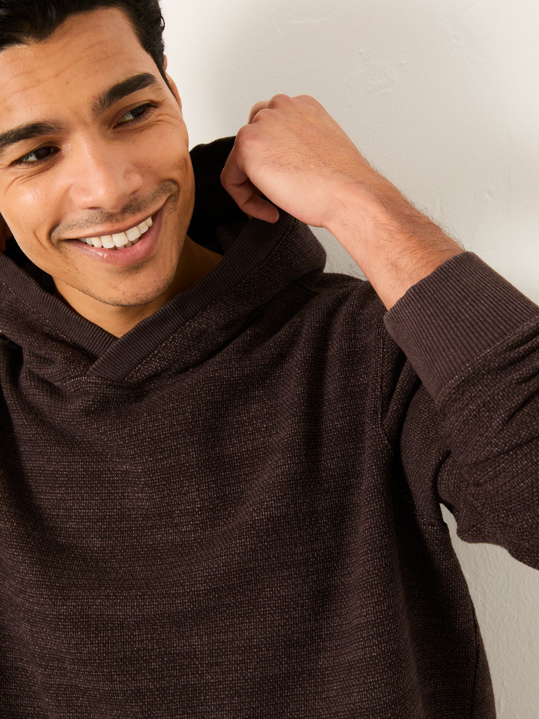 Austin Chocolate Brown Hoody - Image 3 of 6