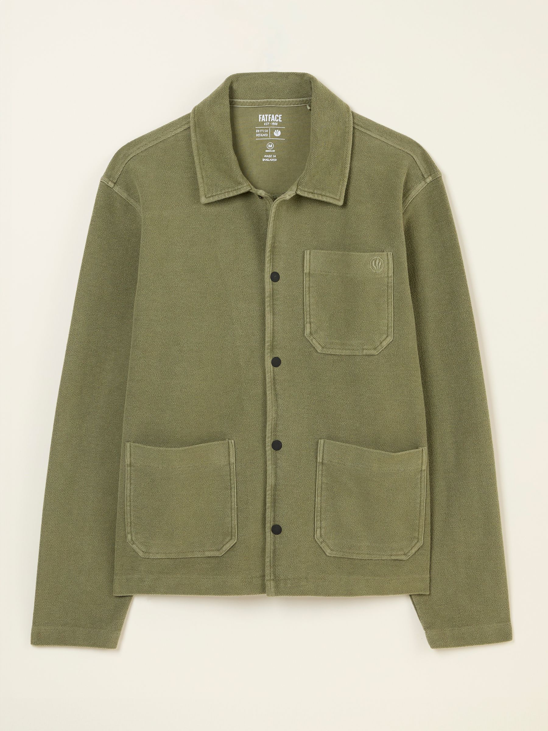 Lowe Khaki Green Lowe Loop Back Light Weight Jacket - Image 5 of 5