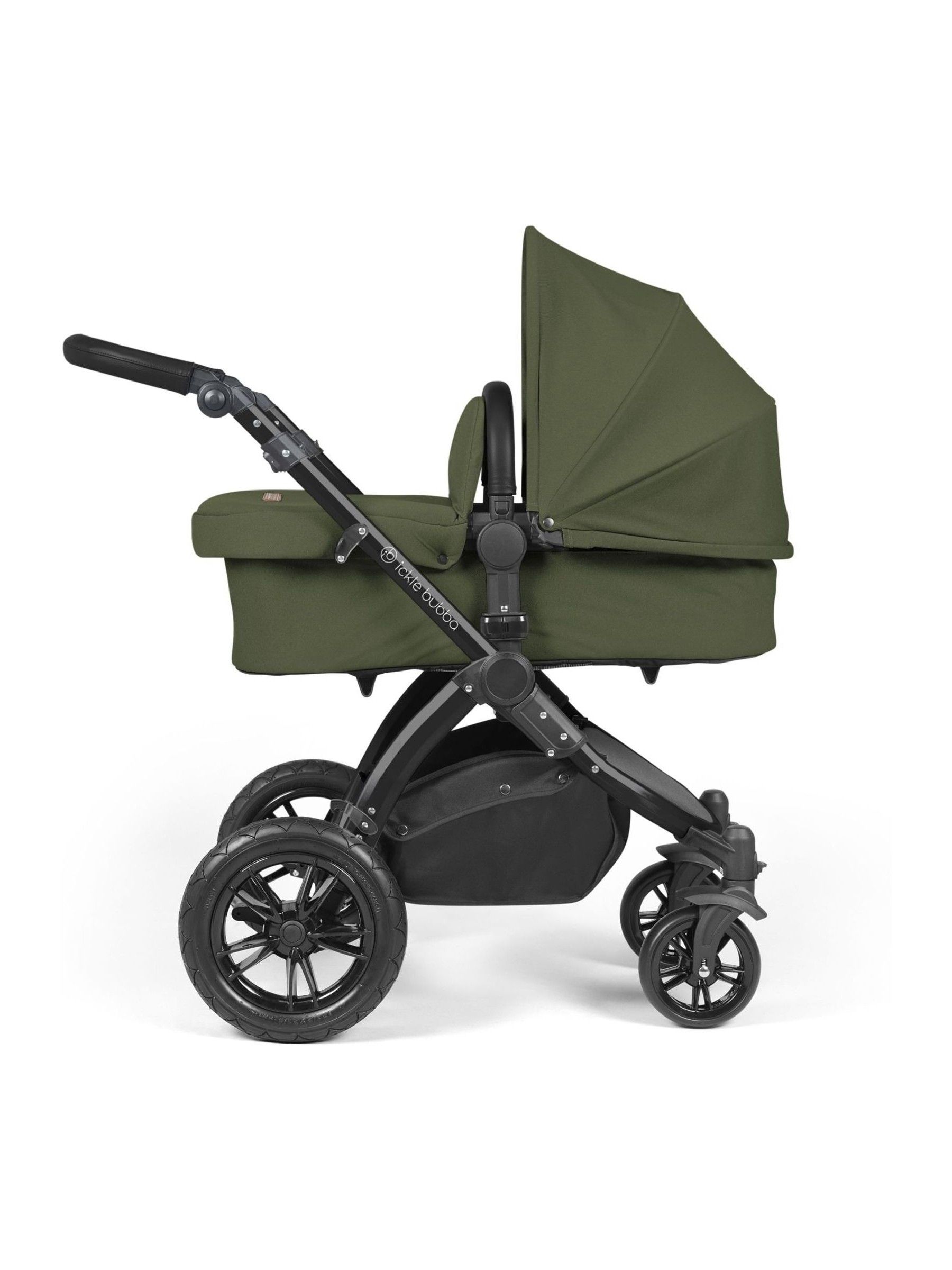 Ickle Bubba Black Woodland Stomp Luxe All-In-One I Size Travel System with Ci Base - Image 3 of 6
