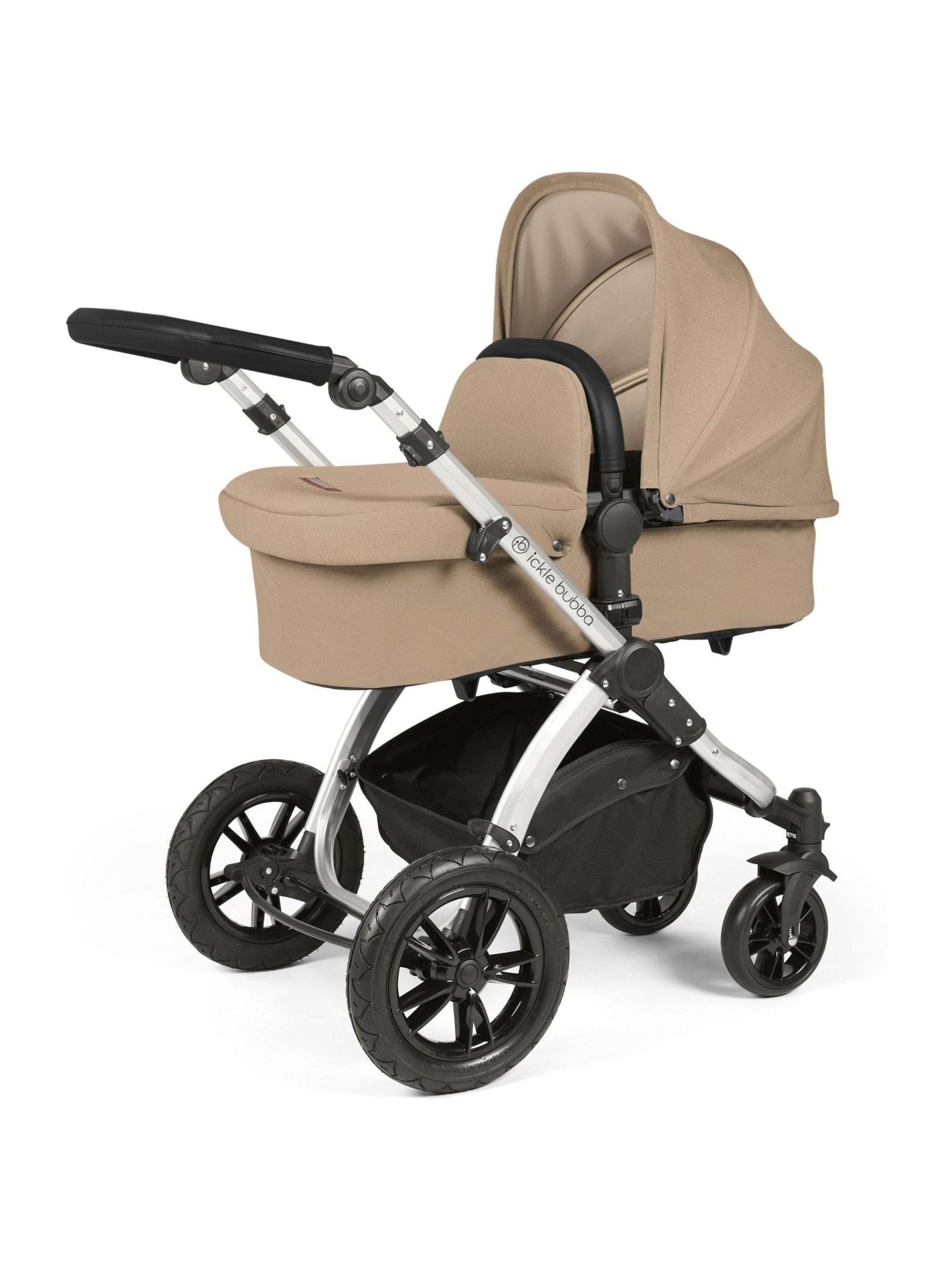 Ickle Bubba Silver Desert Black Stomp Luxe All-In-One I Size Travel System with Ci Base - Image 2 of 6