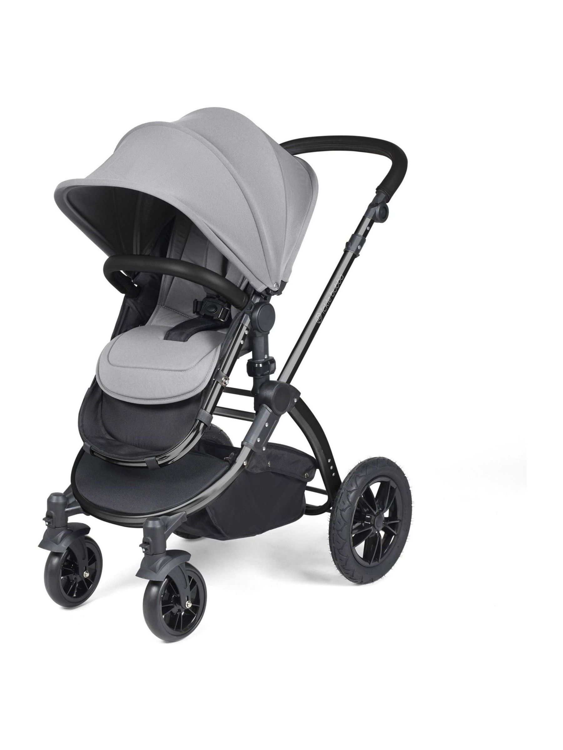 Ickle Bubba Black Pearl Grey Stomp Luxe All-In-One I Size Travel System with Ci Base - Image 4 of 6