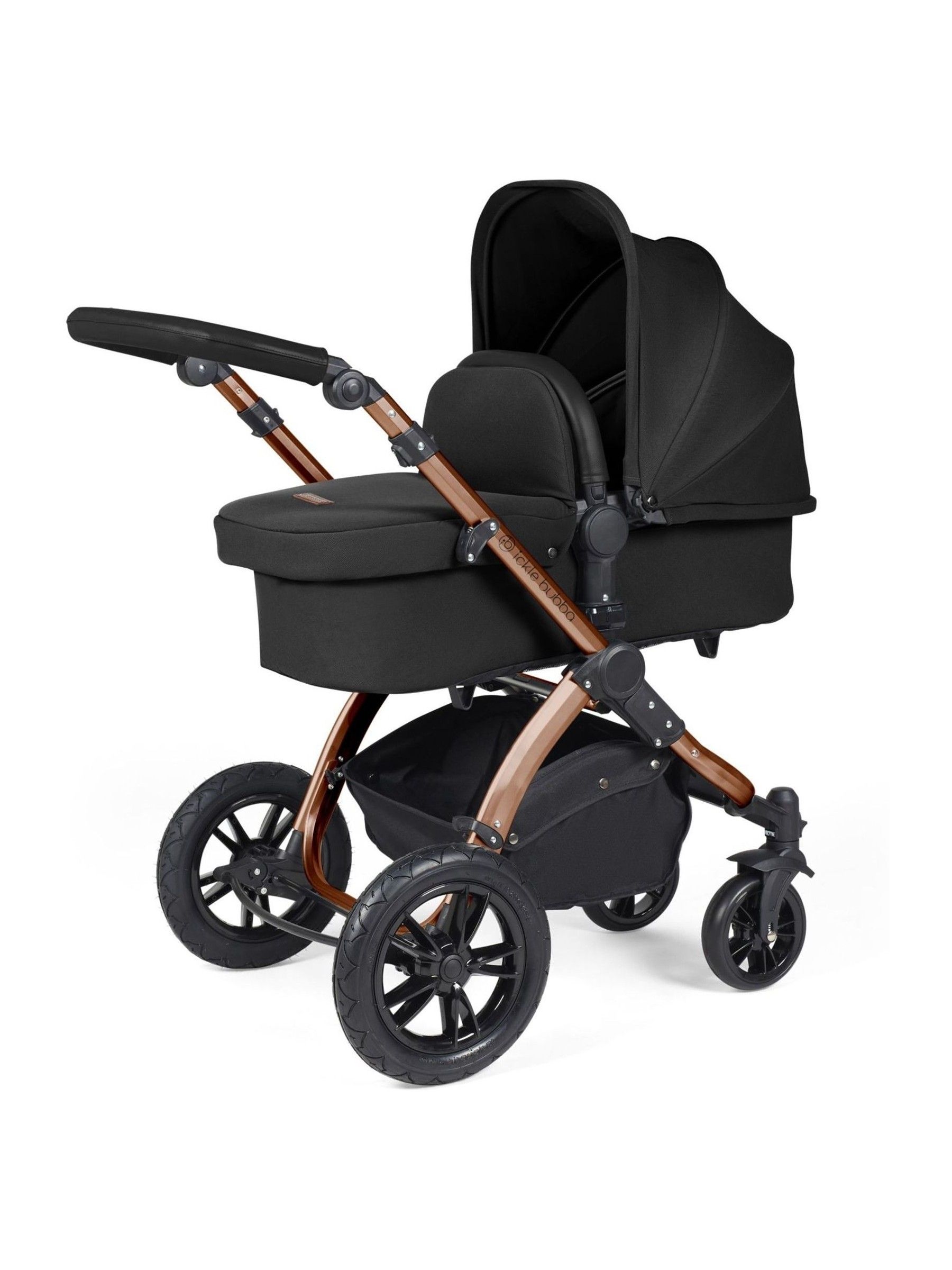 Ickle Bubba Bronze Midnight Black Stomp Luxe All-In-One I Size Travel System with Ci Base - Image 2 of 6