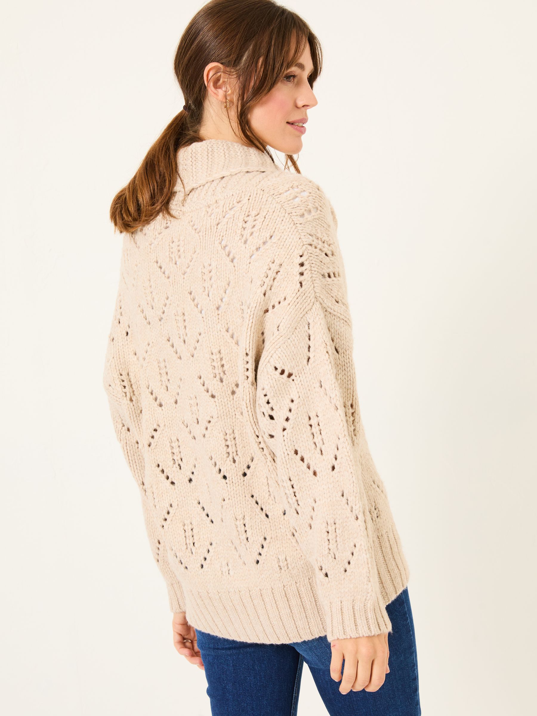 Natural Sylvie Knitted Cardigan - Image 2 of 5