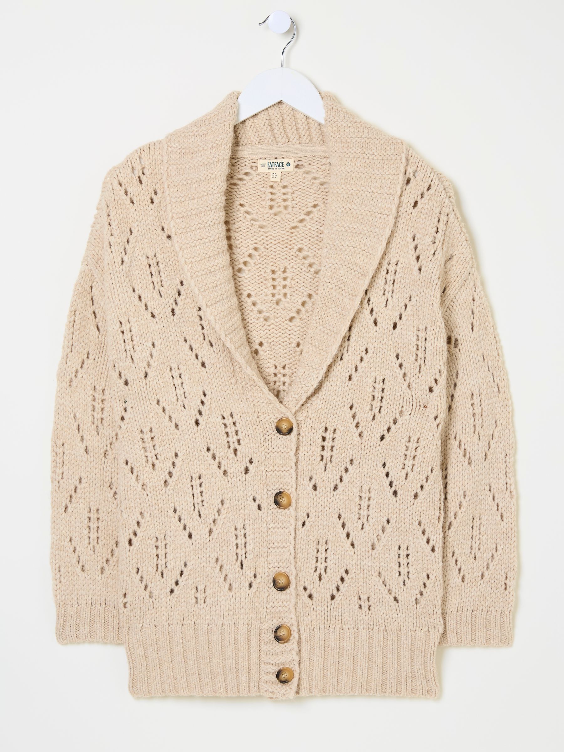 Natural Sylvie Knitted Cardigan - Image 4 of 5
