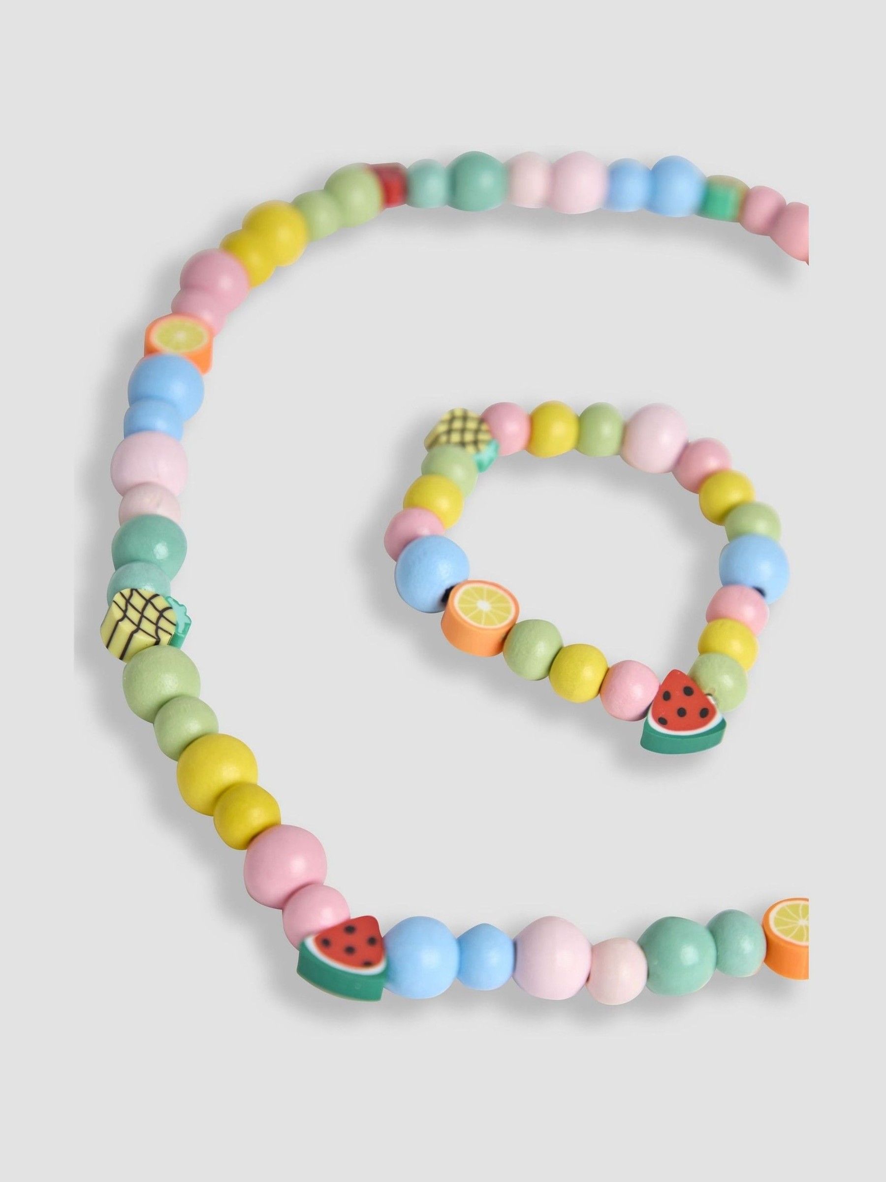 Green Flower Toddler Necklace Set - Image 3 of 3