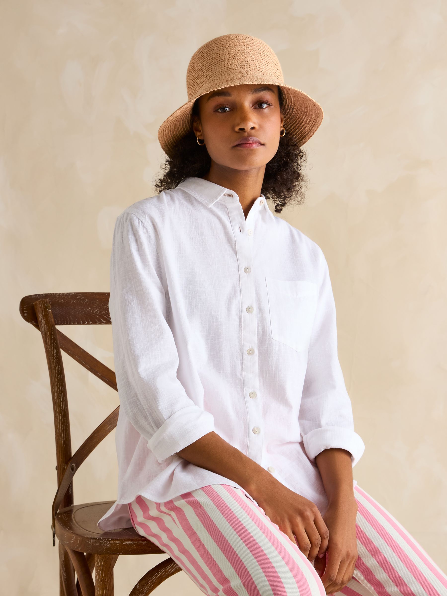 Albany Natural Adjustable Straw Hat - Image 1 of 5 Albany Natural Adjustable Straw Hat - Image 1 of 5
