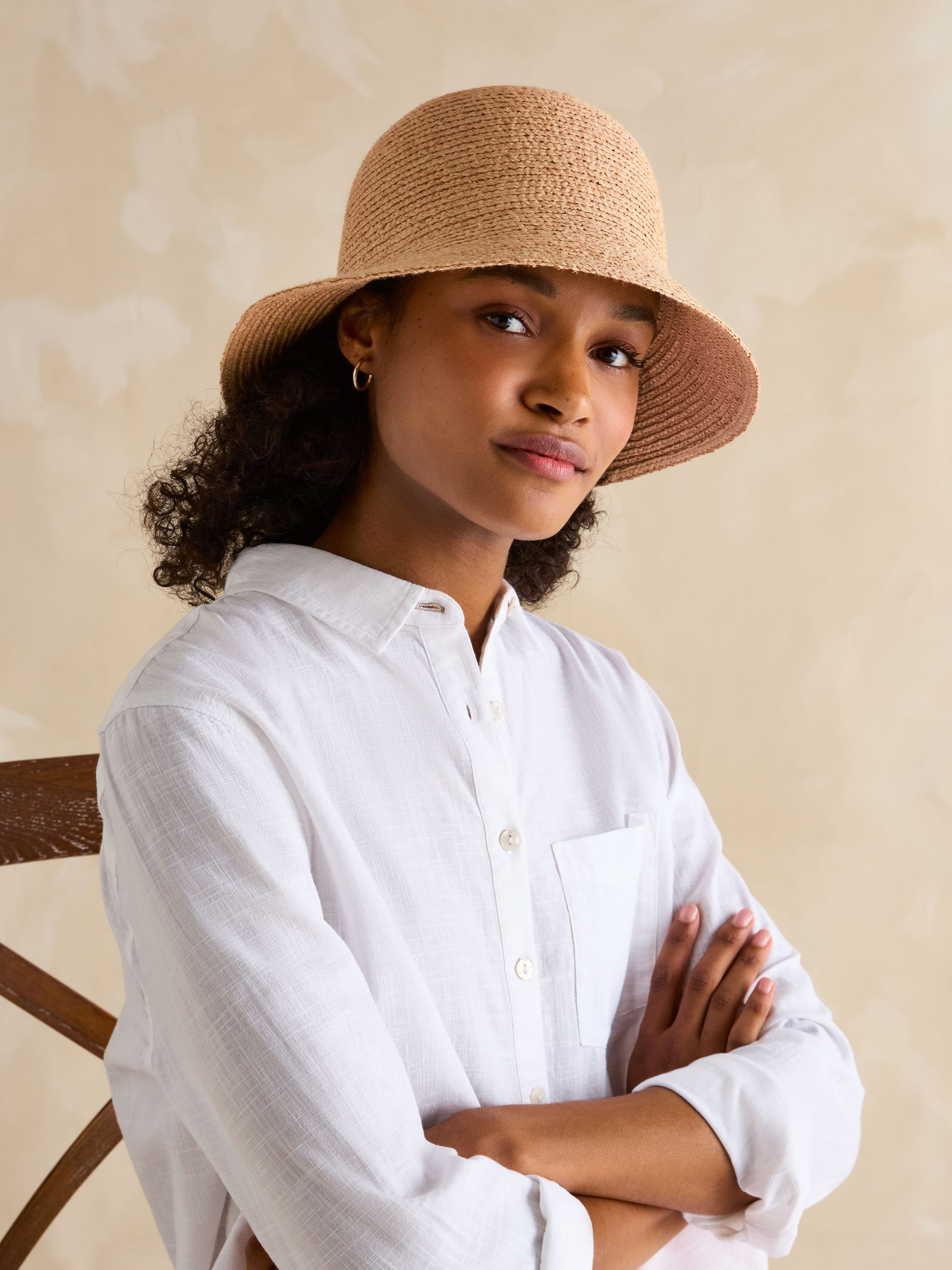 Albany Natural Adjustable Straw Hat - Image 2 of 5